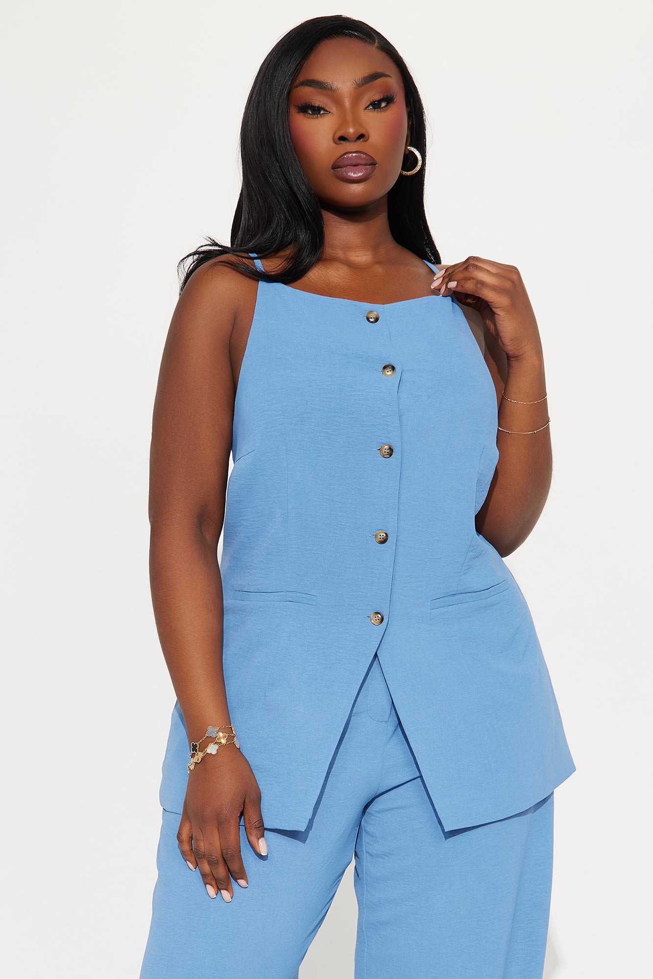 Always Classy Pant Set - Slate Blue - Image 5