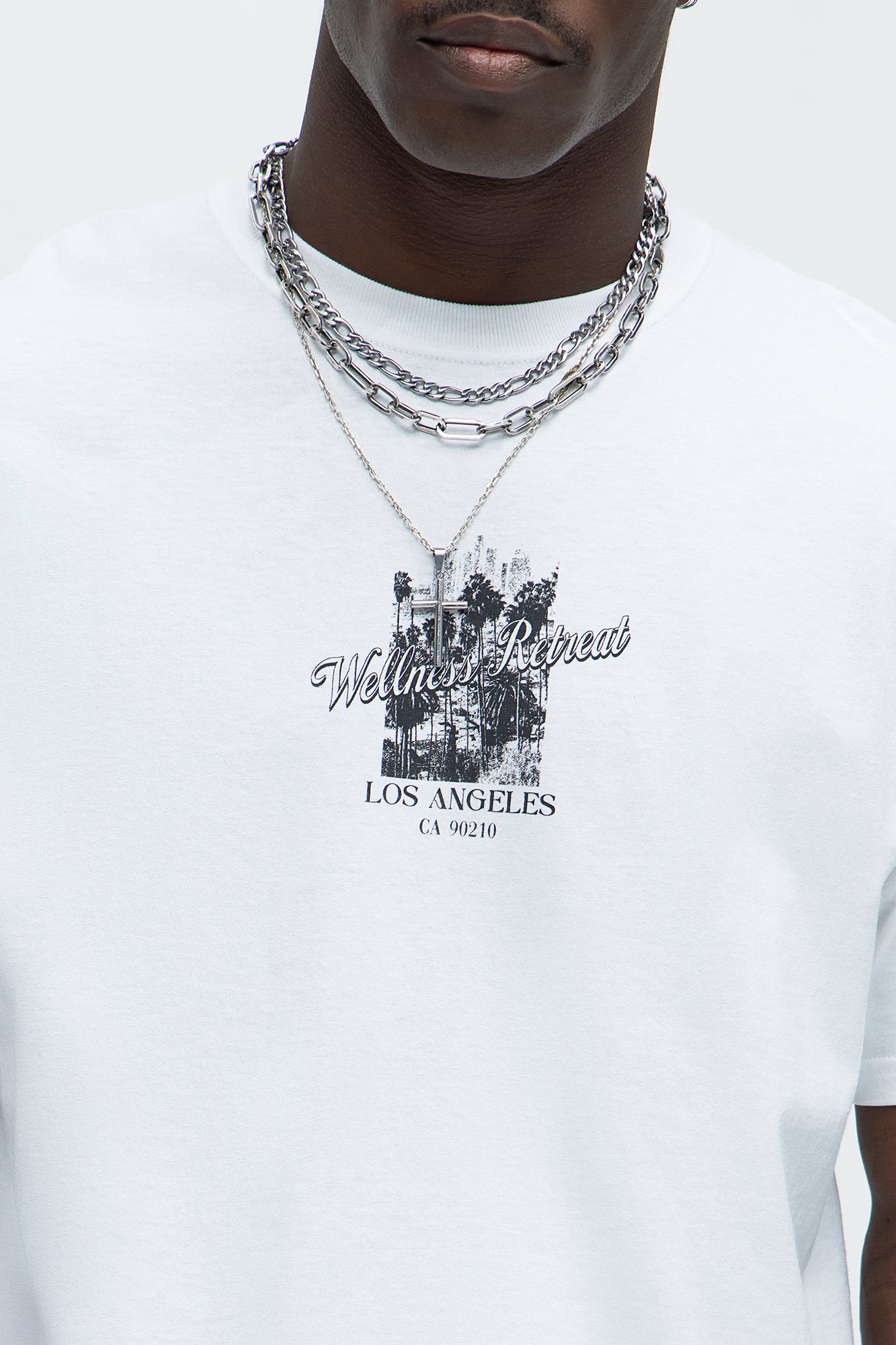 Social Club LA Short Sleeve Tee - White - Image 3