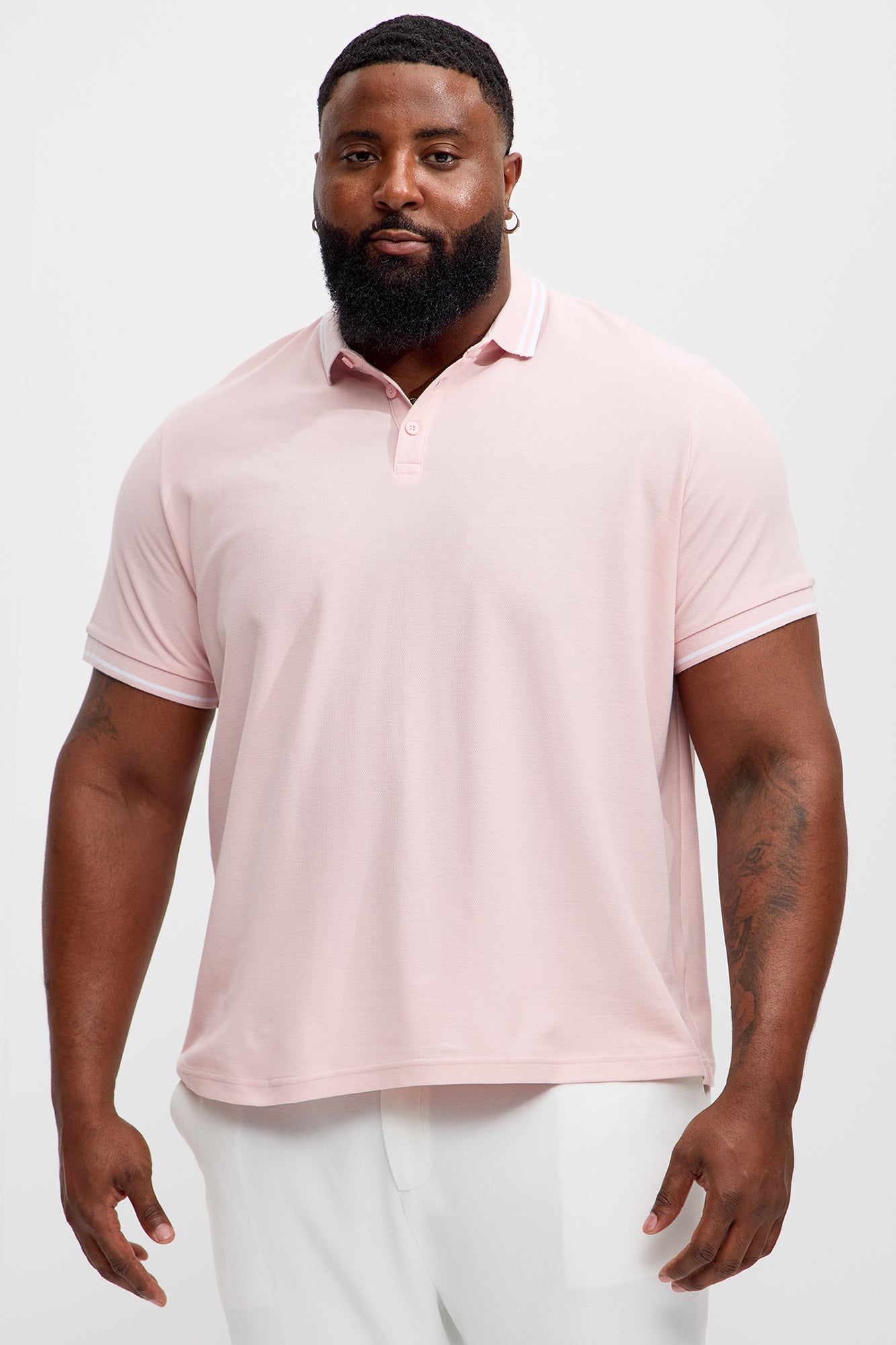 Wilson Short Sleeve Polo - Pink - Image 5
