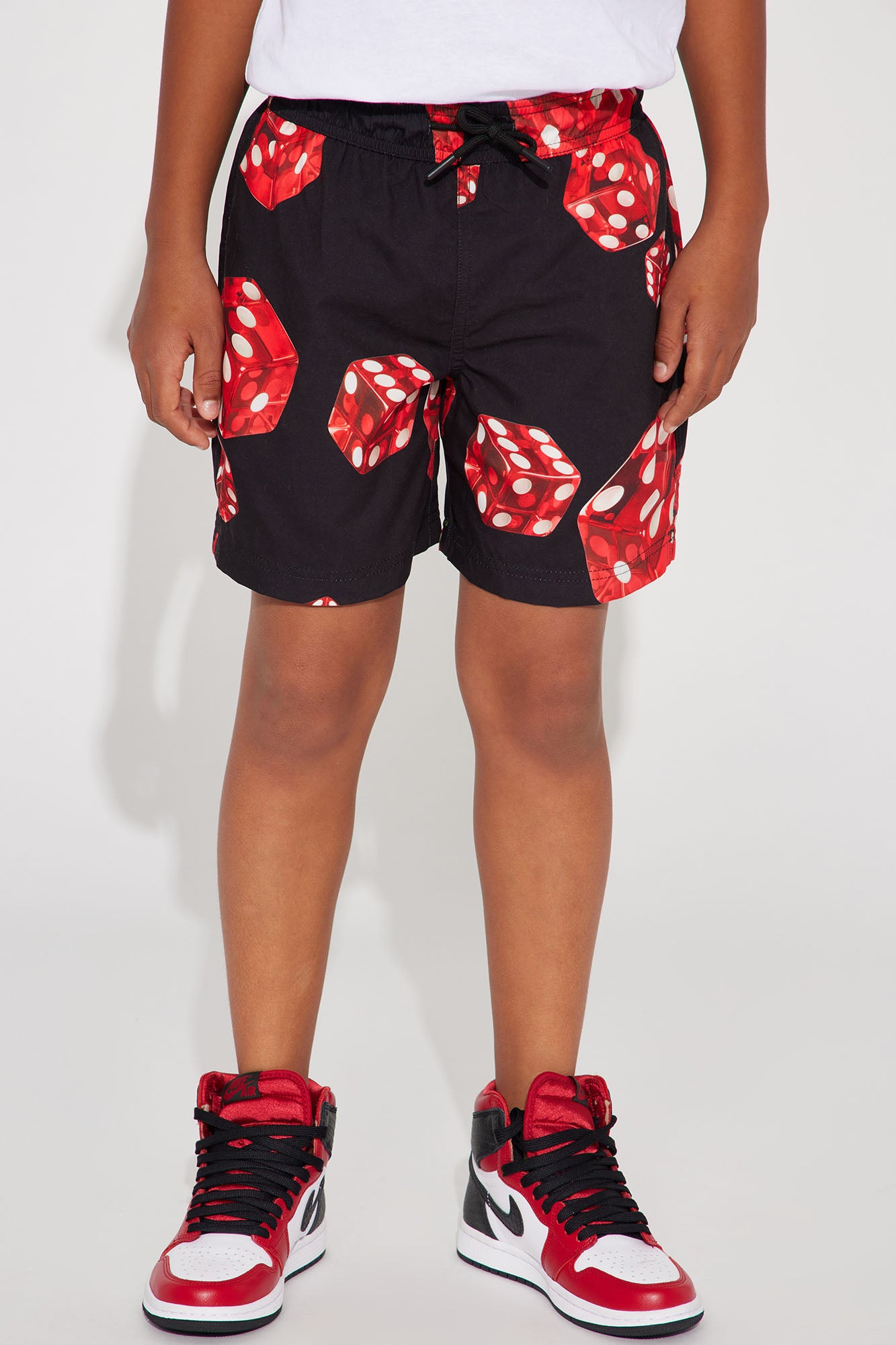 Mini Rolling Dice Swim Trunk - Black/Red - Image 3