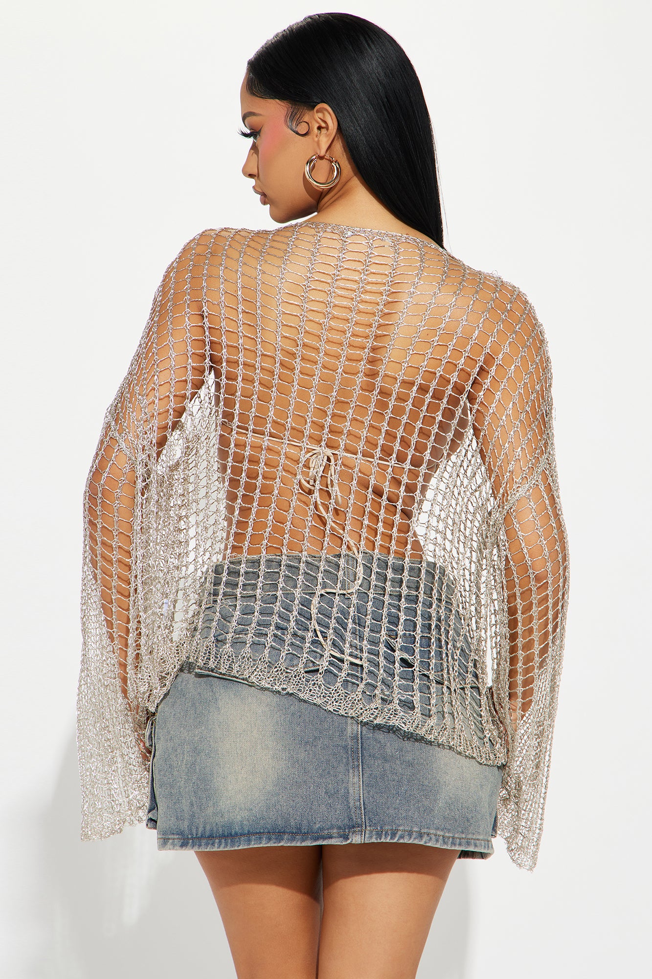 Mac Metallic Sweater - Silver - Image 3