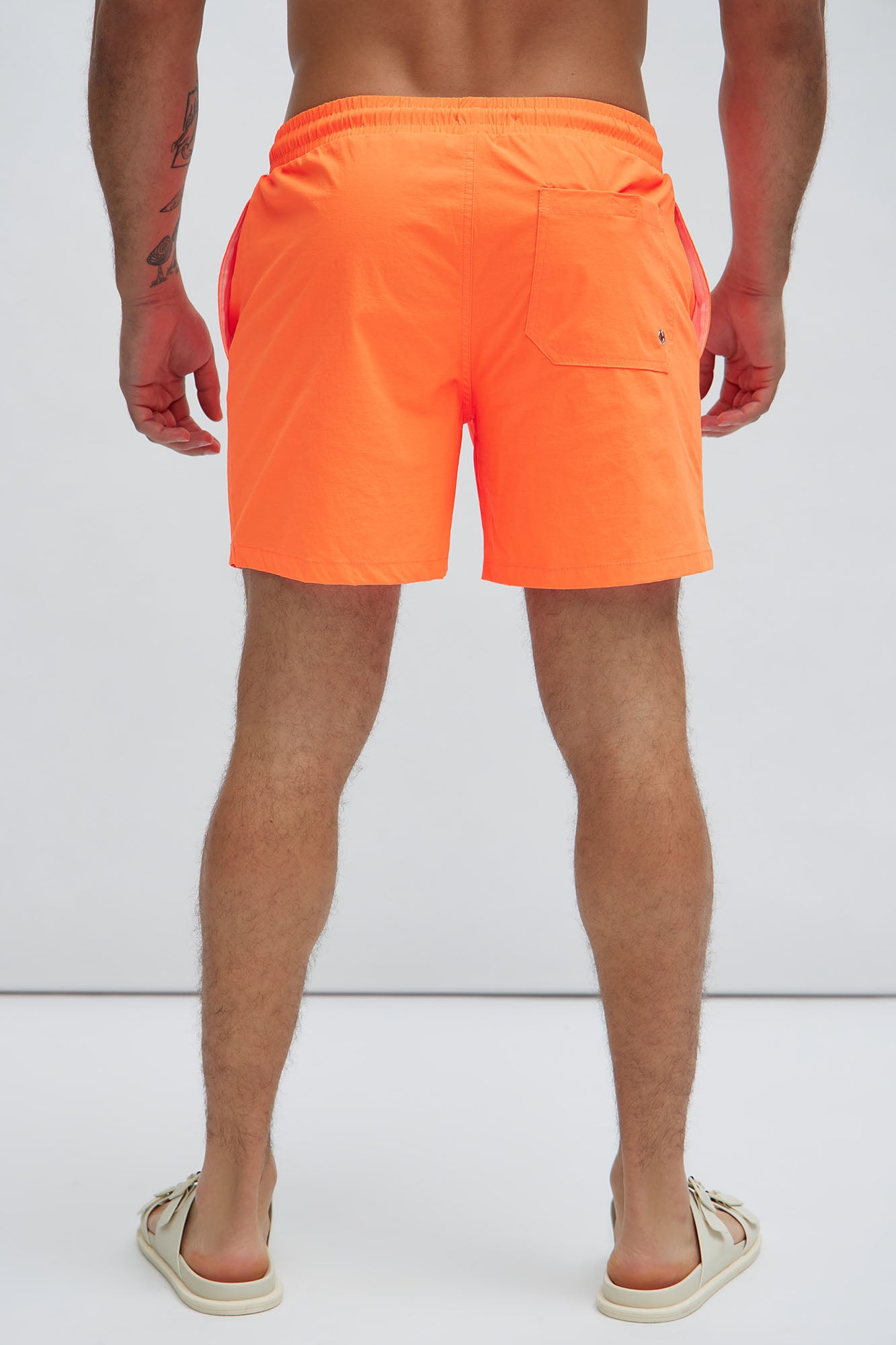 Montez Stretch Swim Trunk Mid - Orange - Image 4