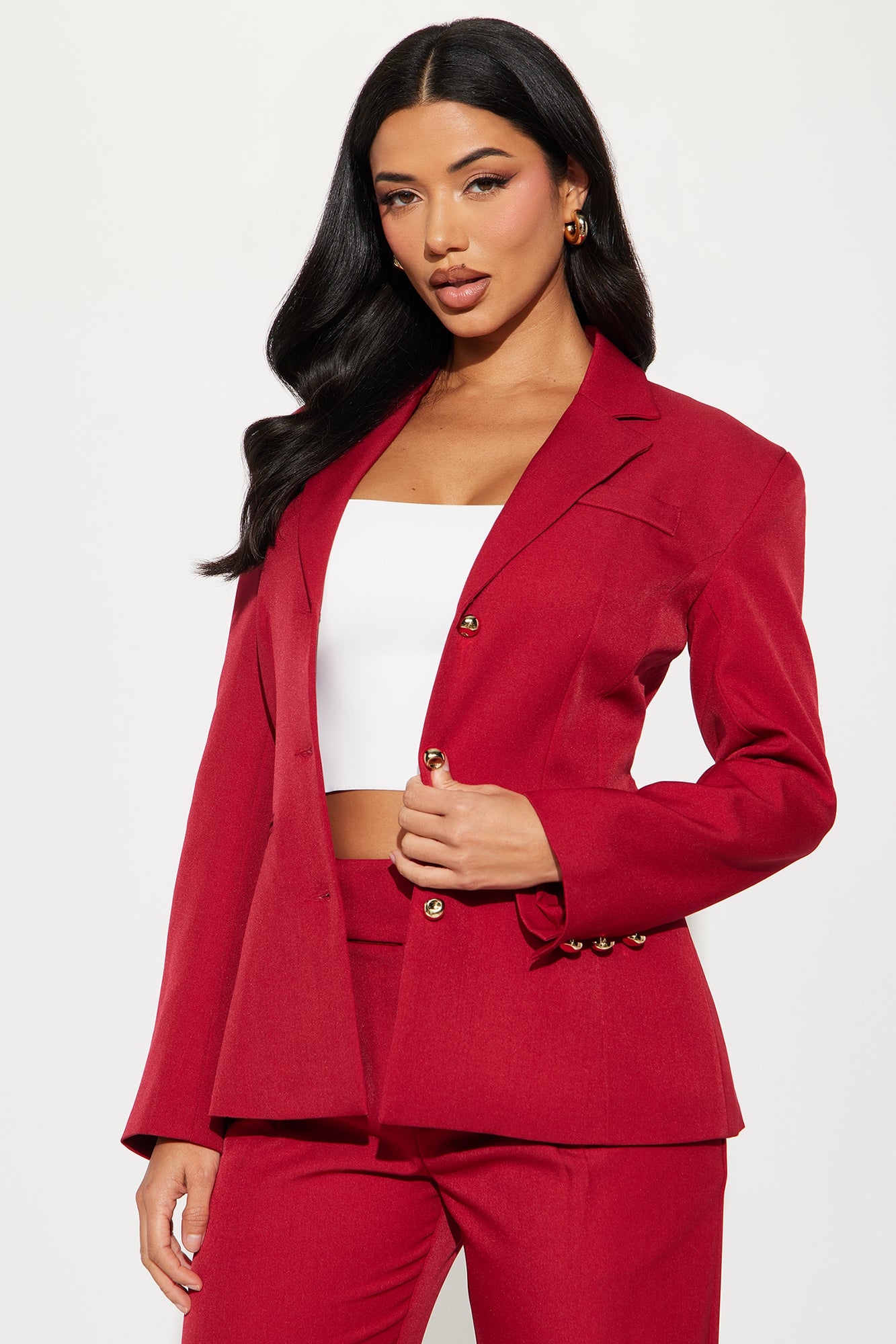 I Rest My Case Blazer Set - Red - Image 3