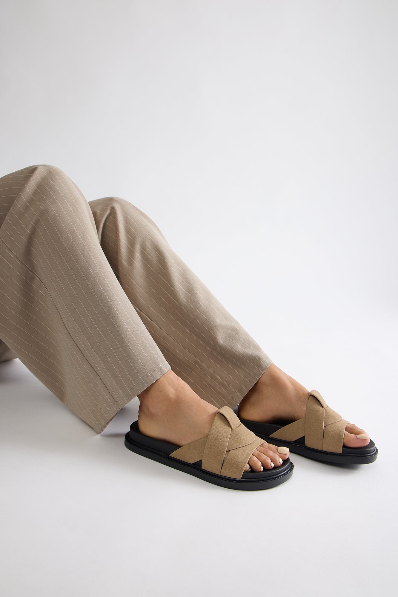 Irie Casual Slides - Taupe - Image 3