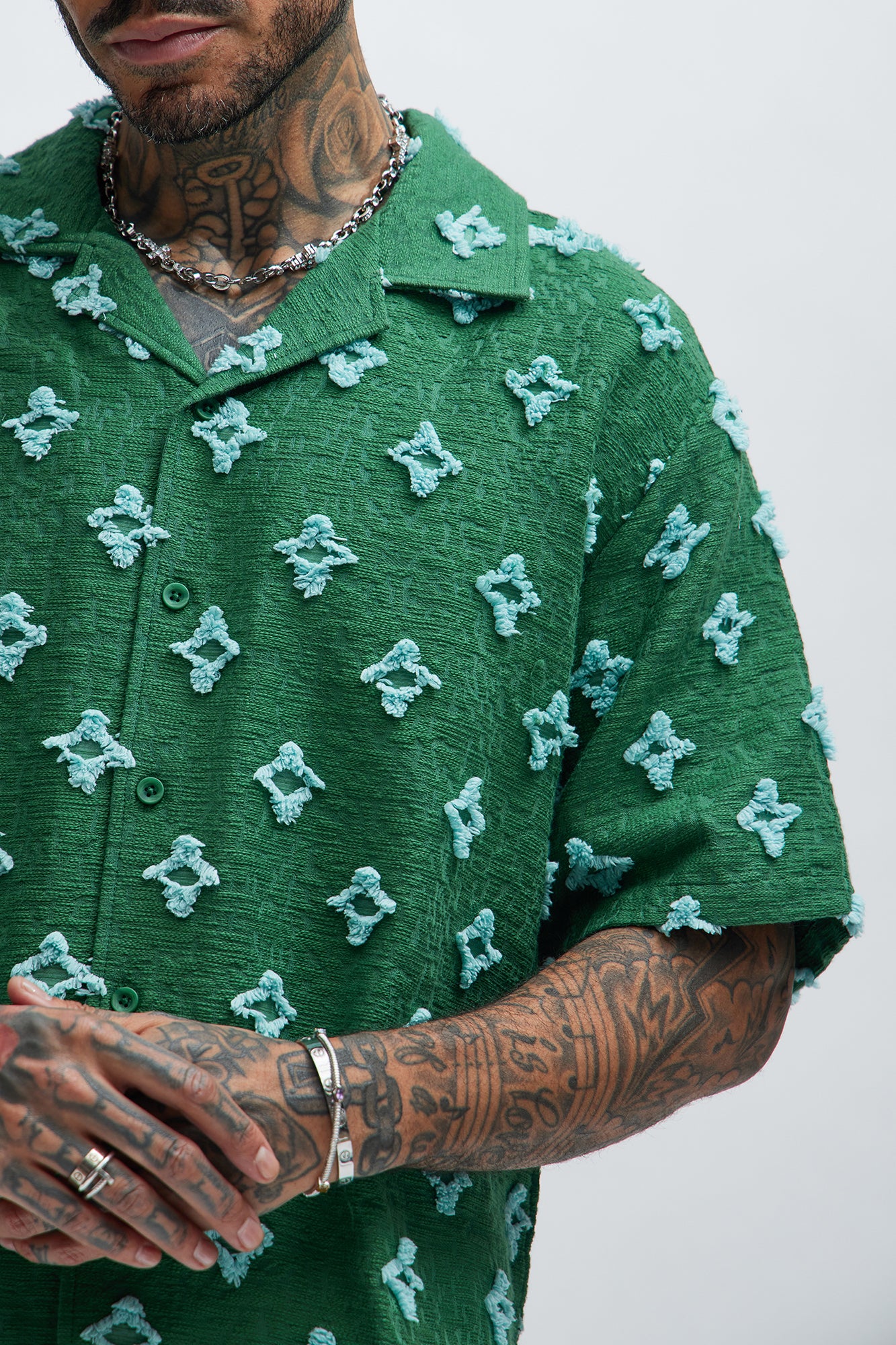 Cropped Starlet Shirt - Green - Image 3