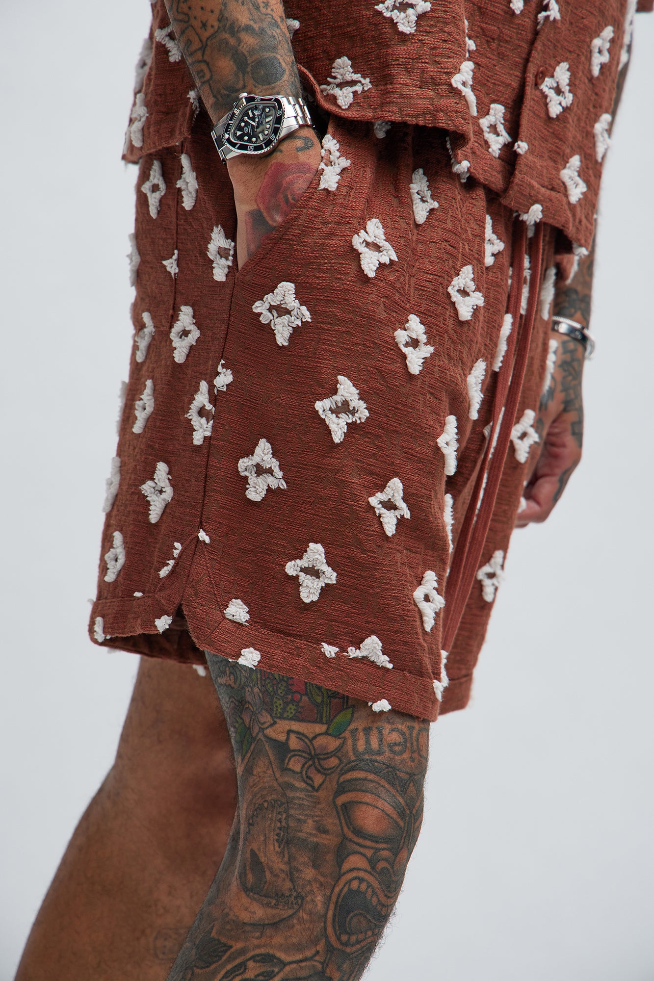 Starlet Warmup Shorts - Brown - Image 4