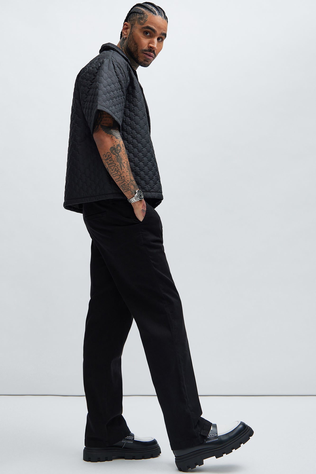 Mac Chino Straight Pants - Black - Image 3