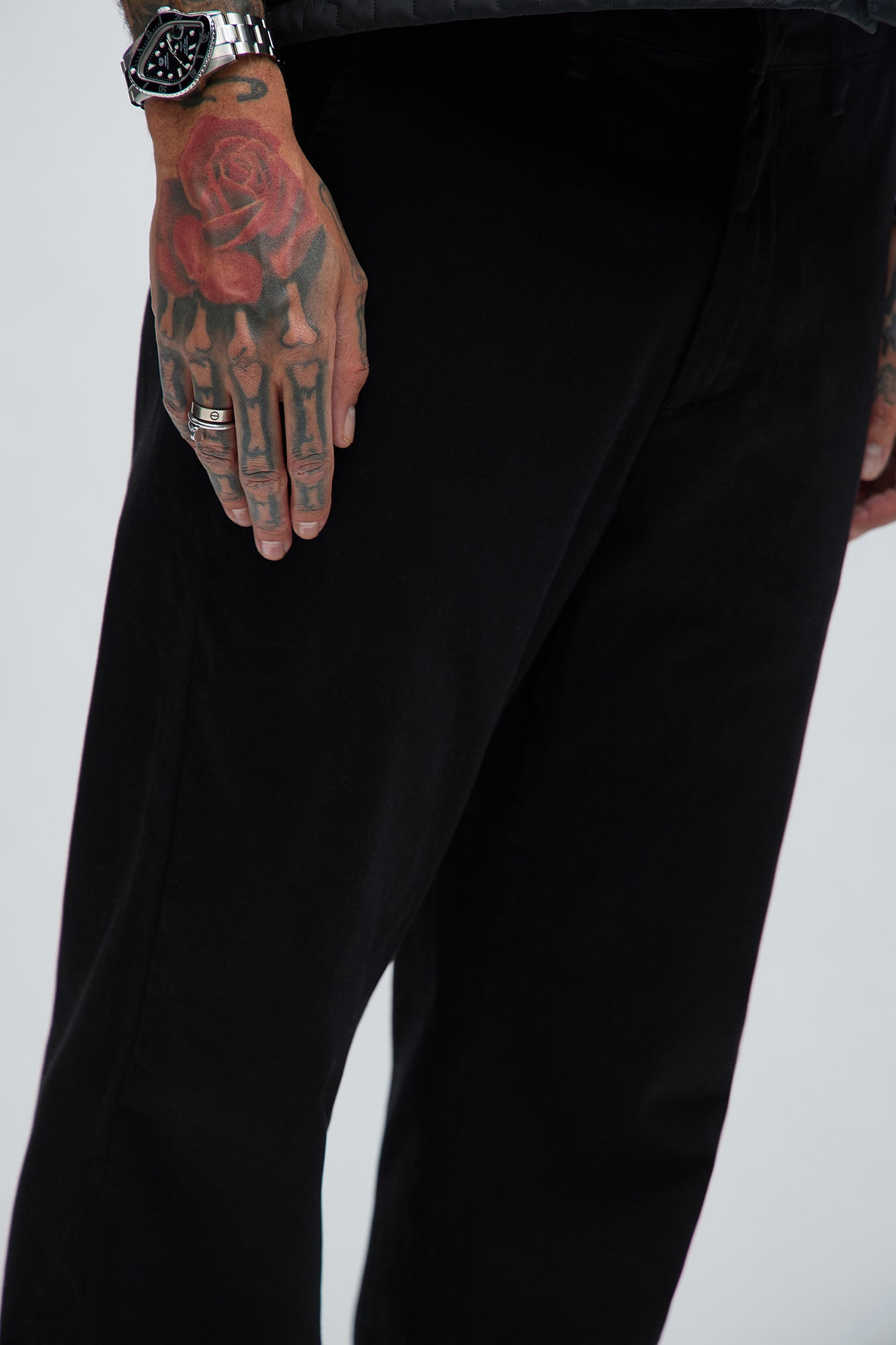 Mac Chino Straight Pants - Black - Image 4