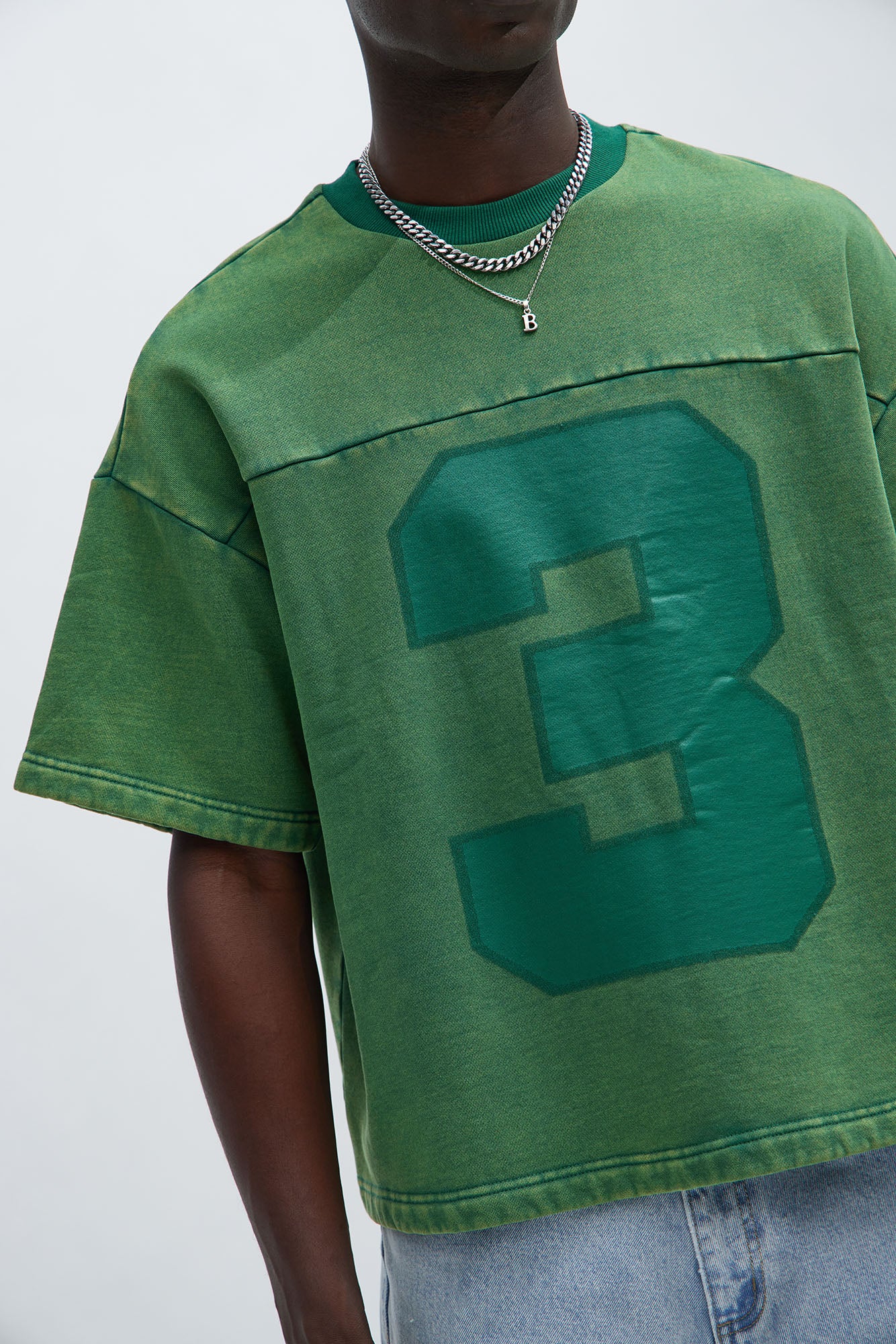 Kyle Oversized Tee - Green - Image 4