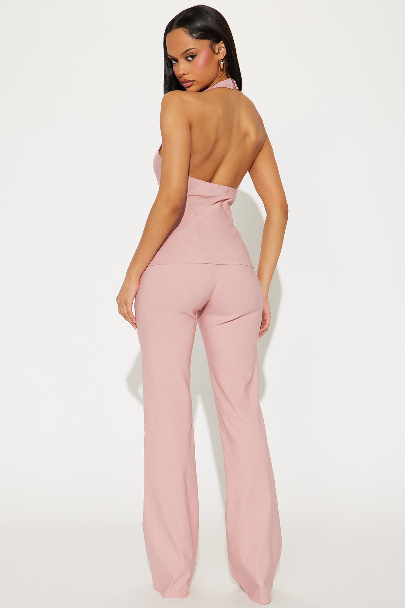 Anisa Vest Pant Set - Mauve - Image 3