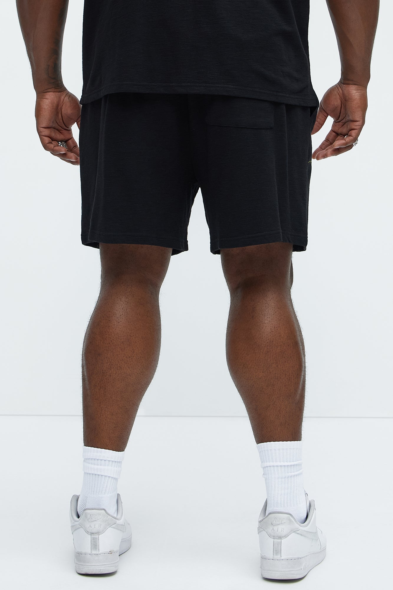 Berries And Blooms Embroidered Shorts - Black - Image 9