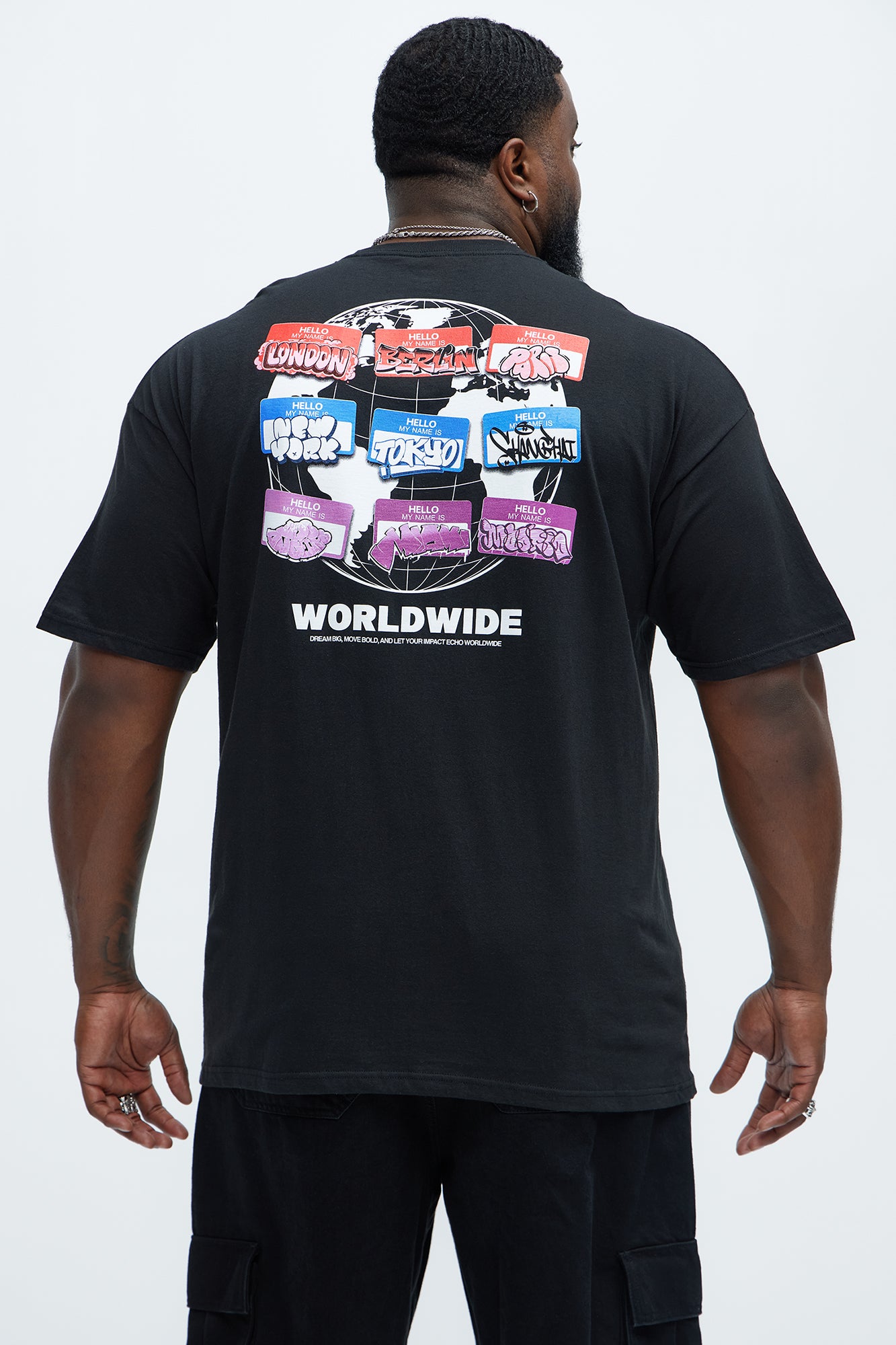 Worldwide Slappy Slap Tags Short Sleeve Tee - Black - Image 6