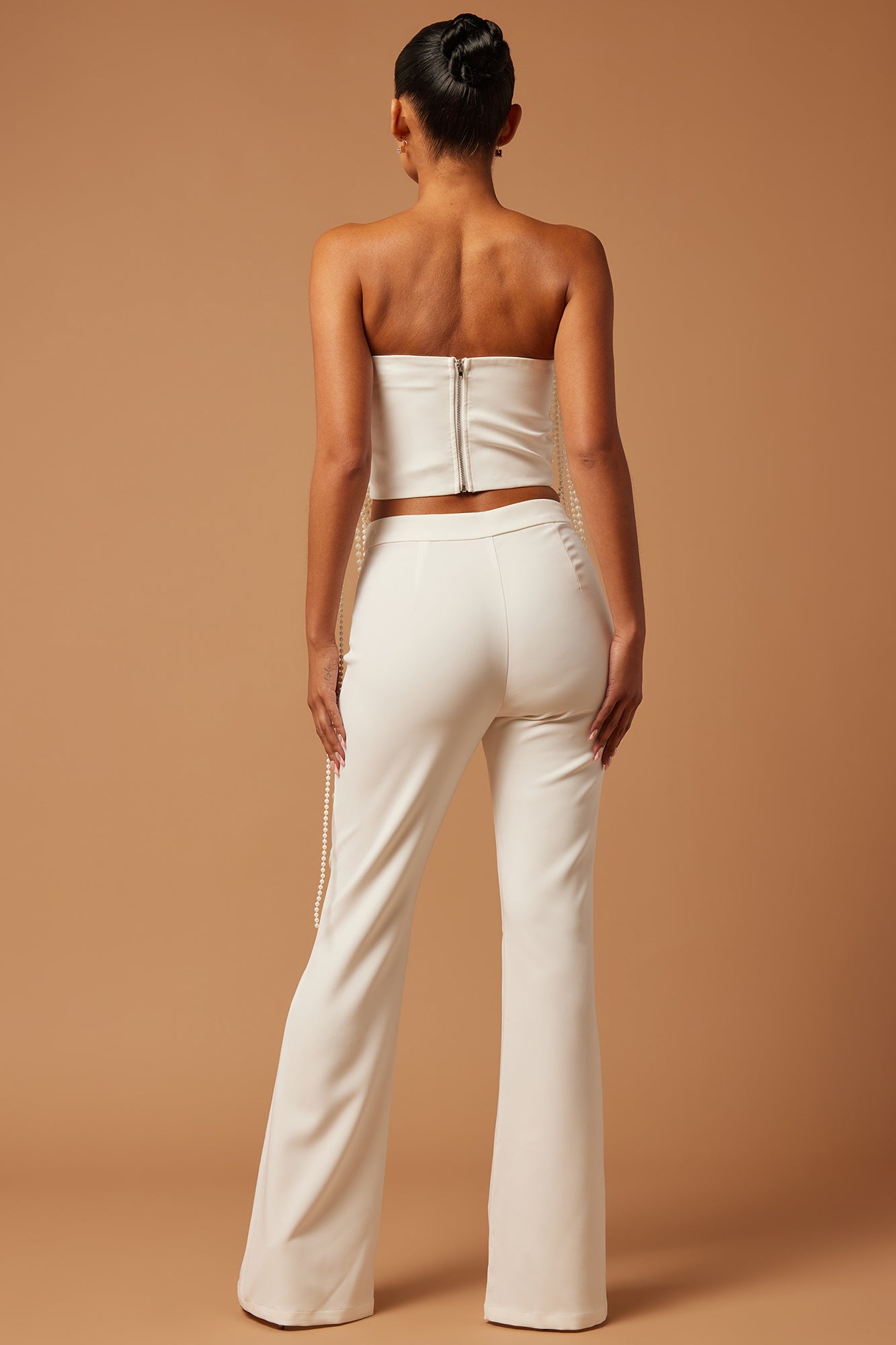Erin Pearl Pant Set - White - Image 4