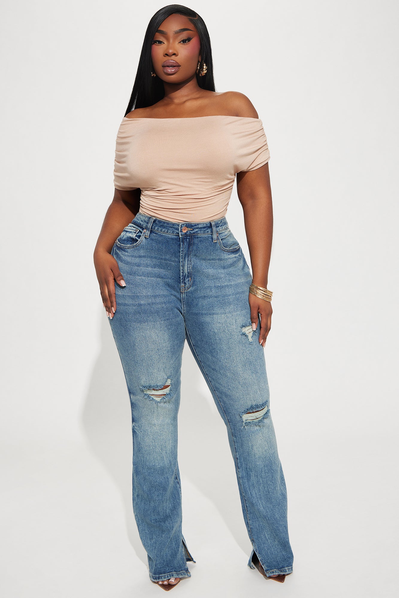 Baddest One Around Bootcut Jeans - Medium Wash - Image 5