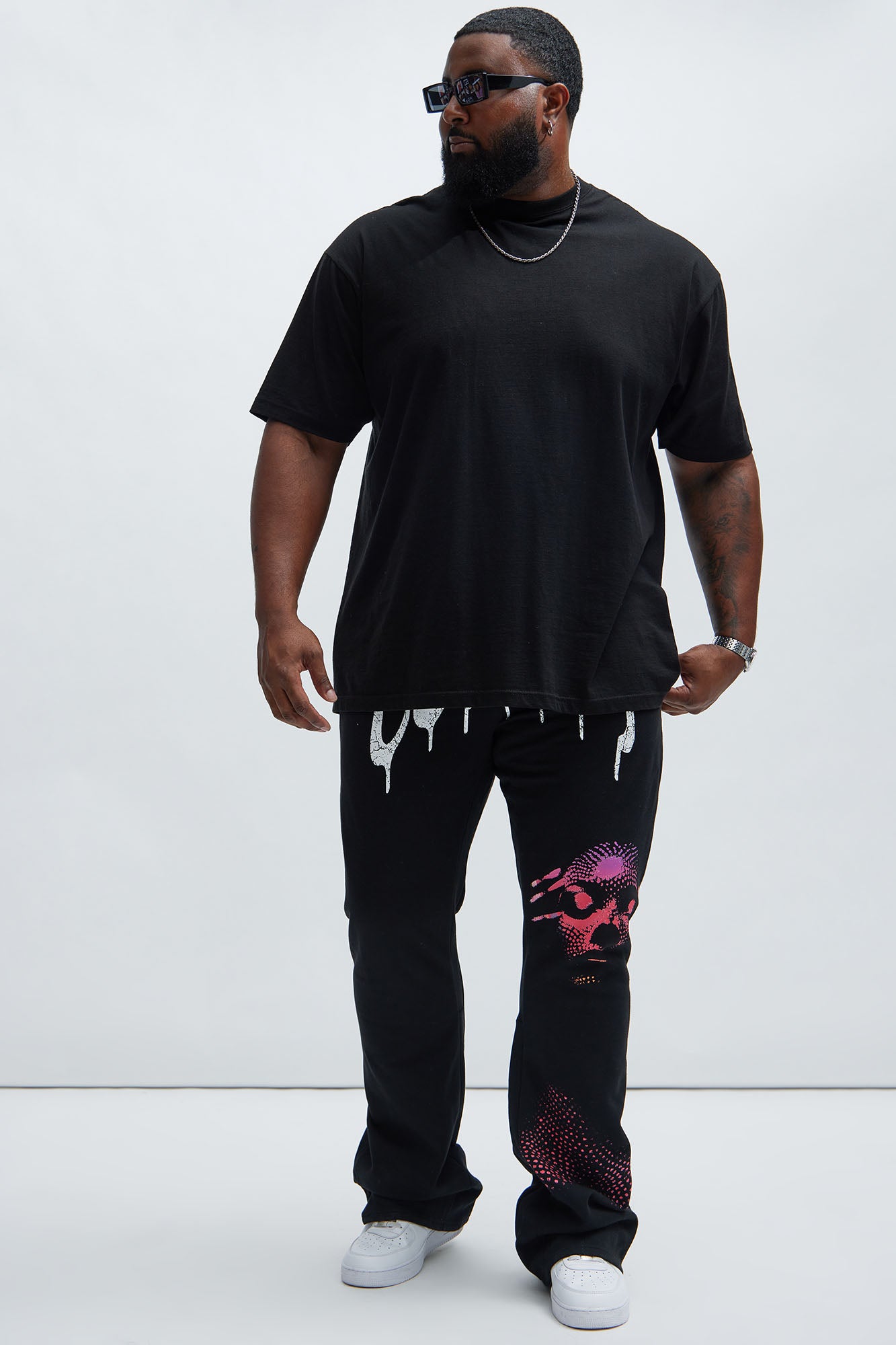 Shade Of Loyalty Flare Sweatpant - Black - Image 7