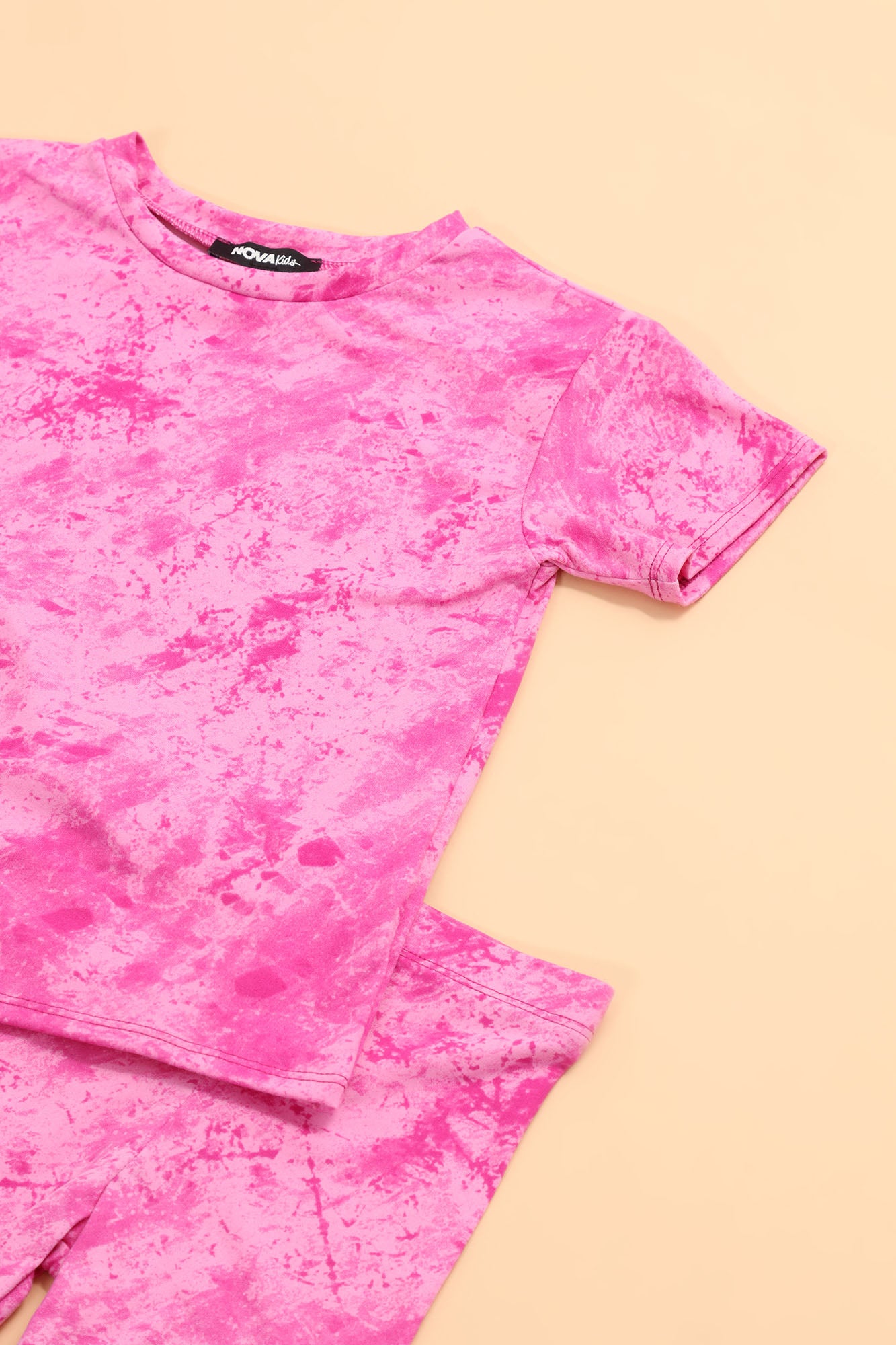 Mini Chelsea Biker Short Set - Magenta - Image 7