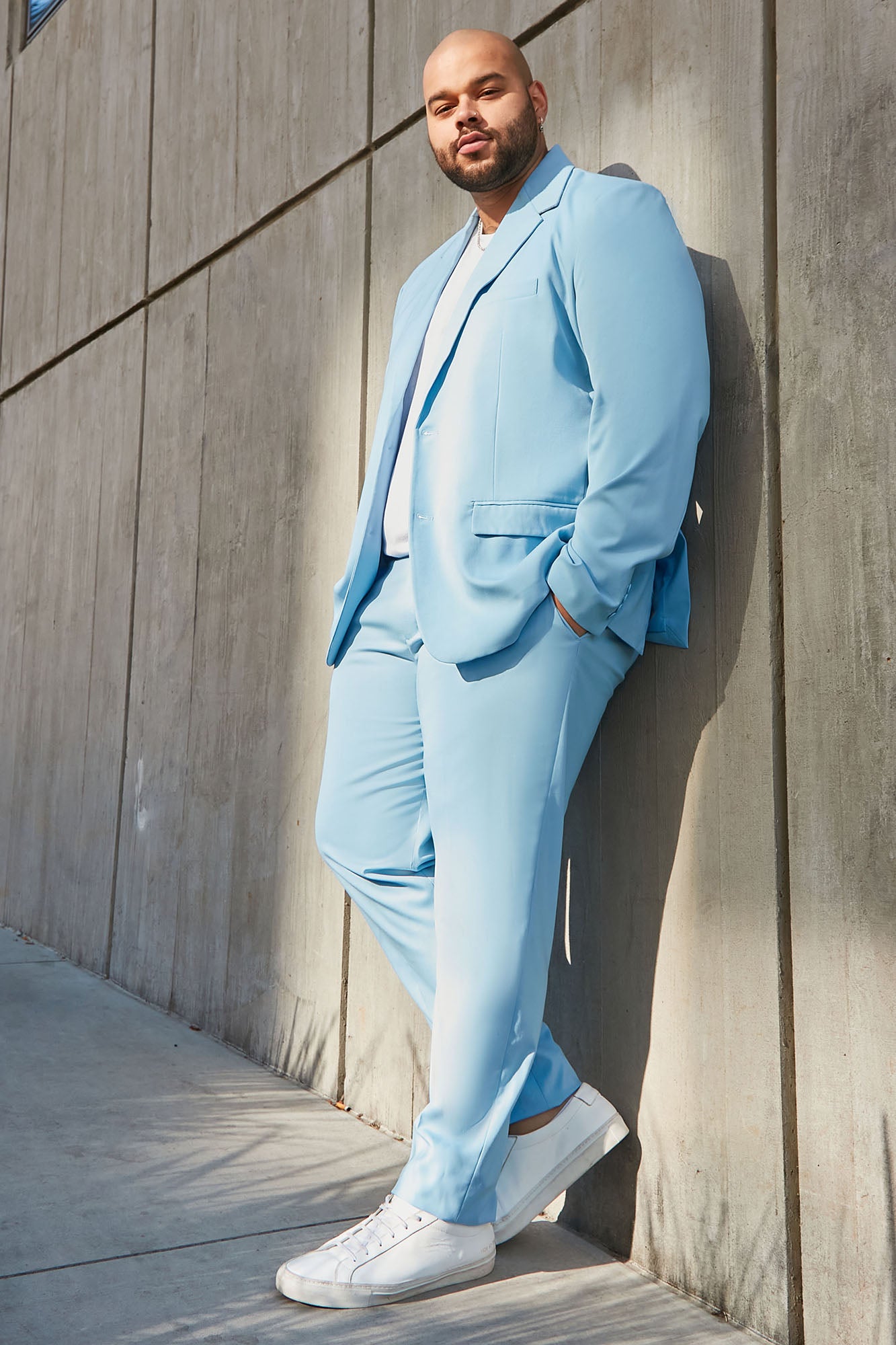 The Modern Stretch Suit Jacket - Light Blue - Image 3