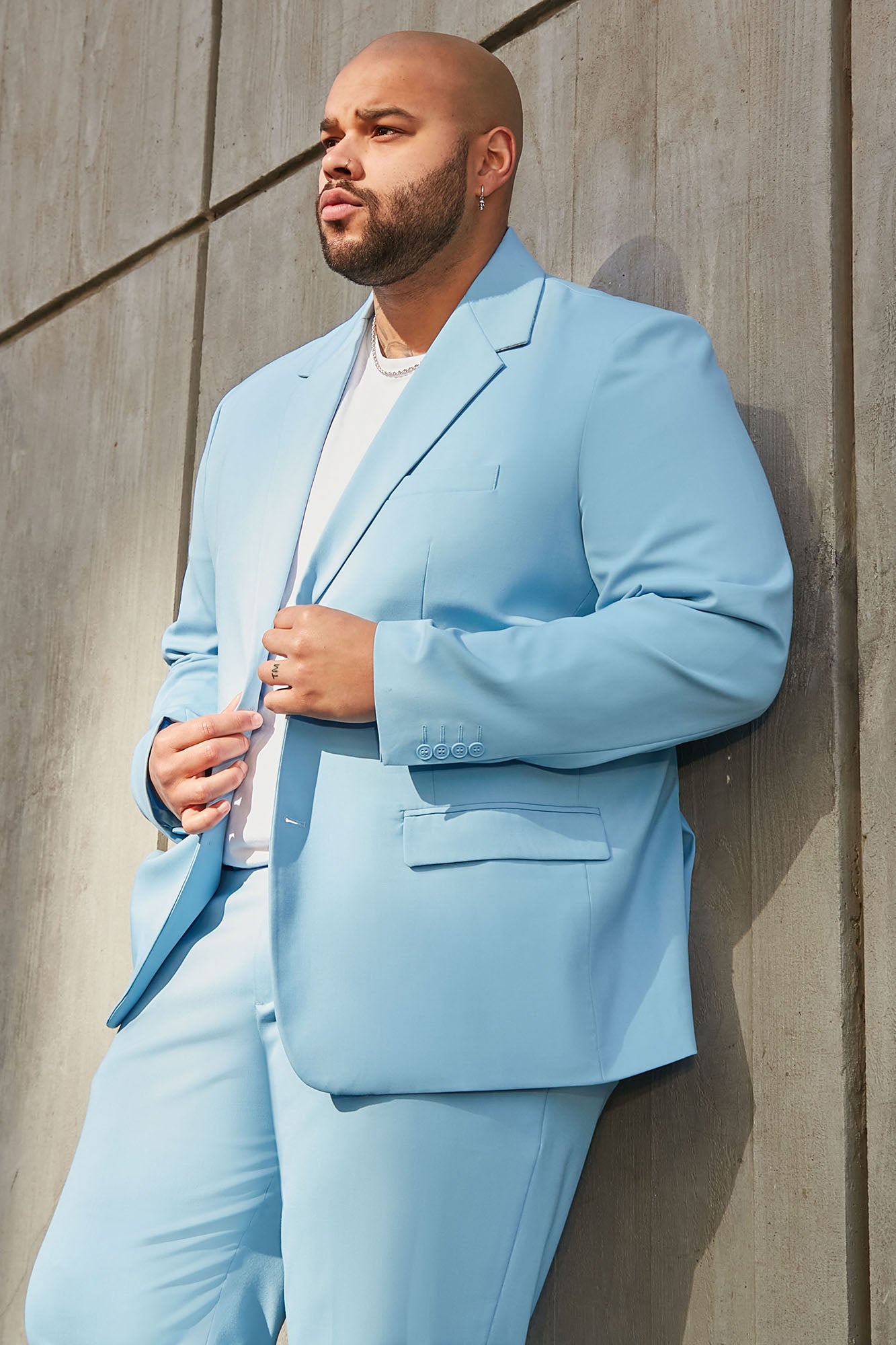 The Modern Stretch Suit Jacket - Light Blue - Image 5