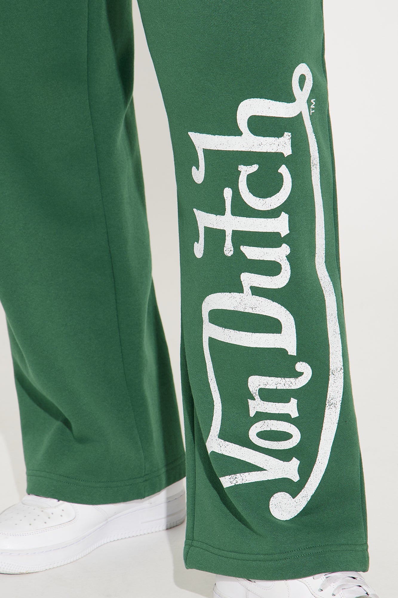 Von Dutch Washed Wide Leg Pant - Hunter Green - Image 7