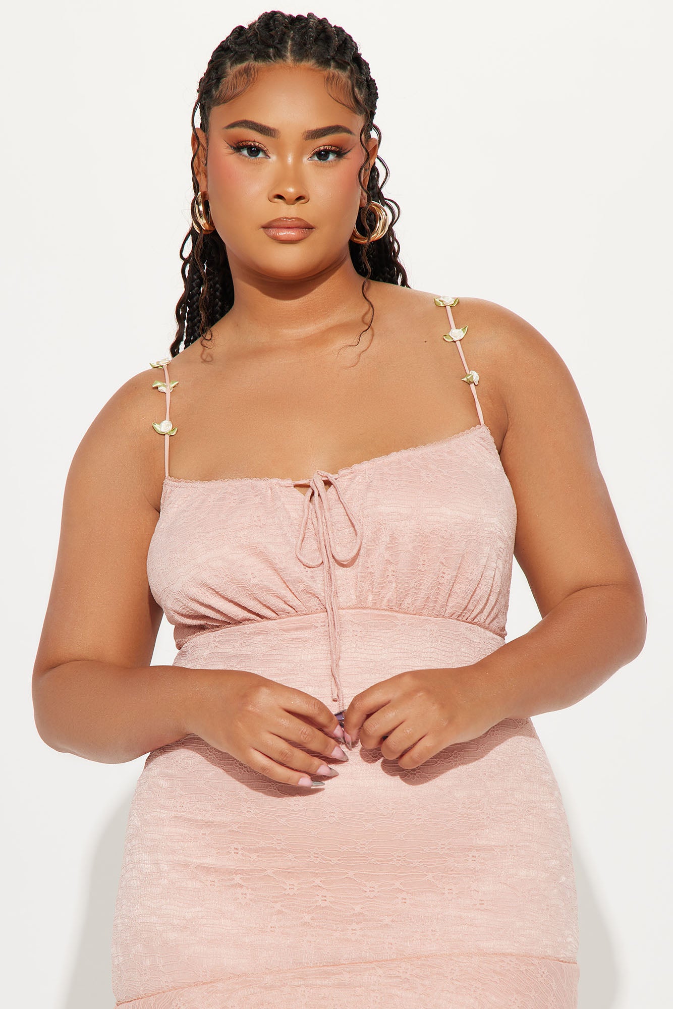 Wilma Lace Mini Dress - Pink - Image 5