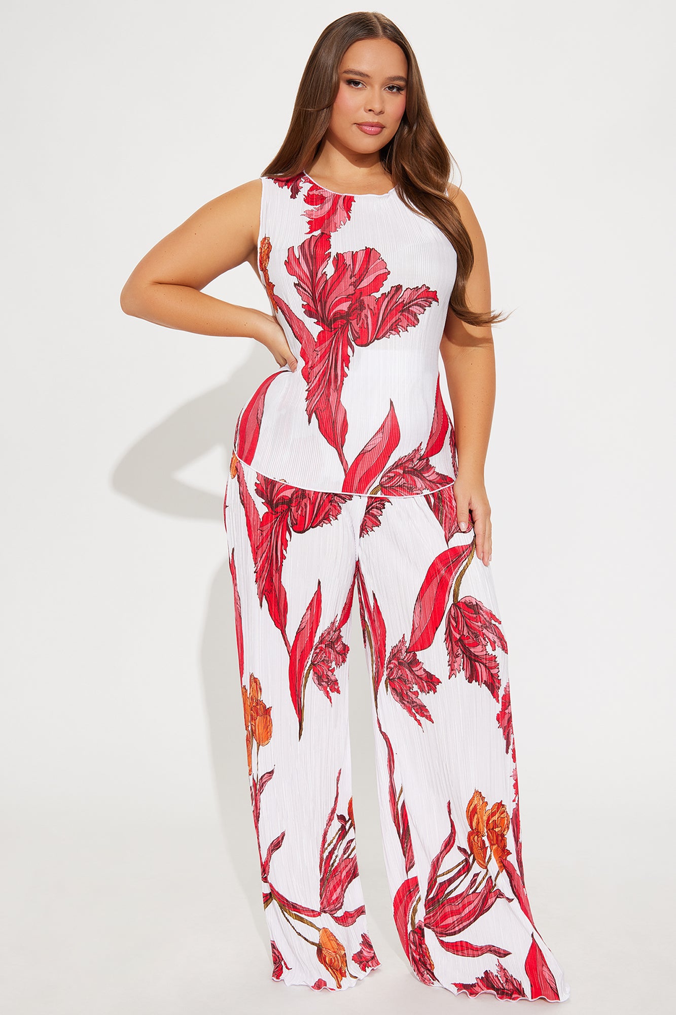 Flora Vista Pant Set - White/combo - Image 4