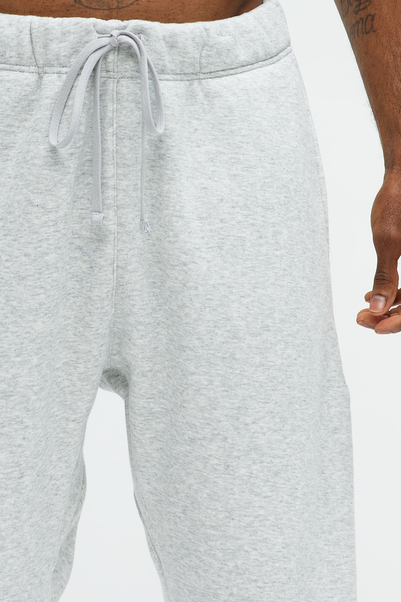 Tyson Heavyweight Sweat Jogger - Heather Grey - Image 8