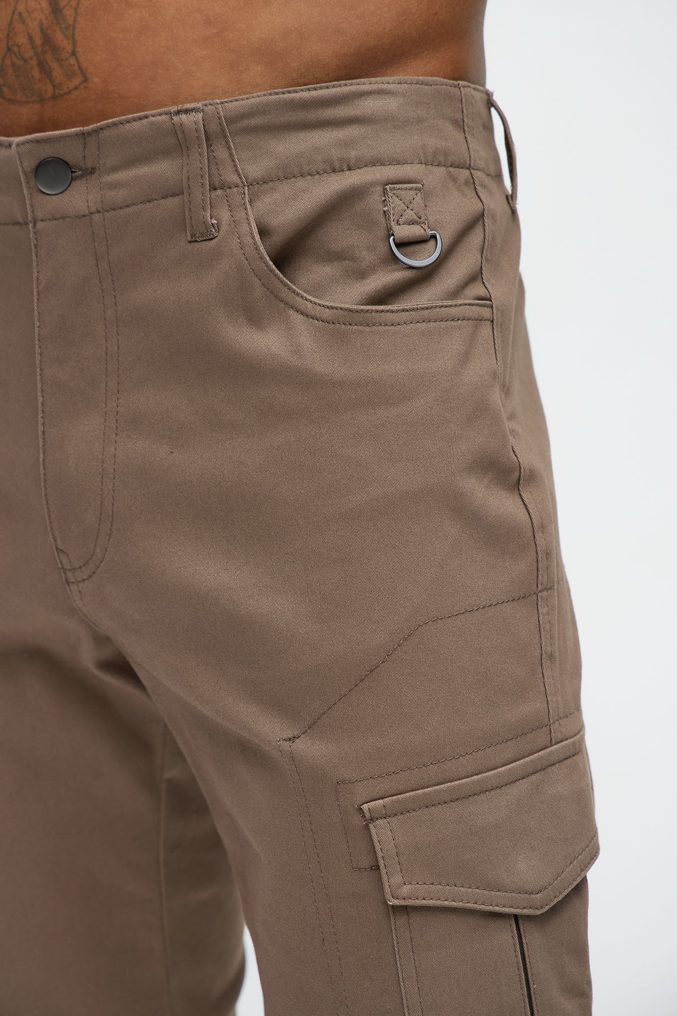 Bring Me Up Skinny Cargo Pants - Dark Brown - Image 5