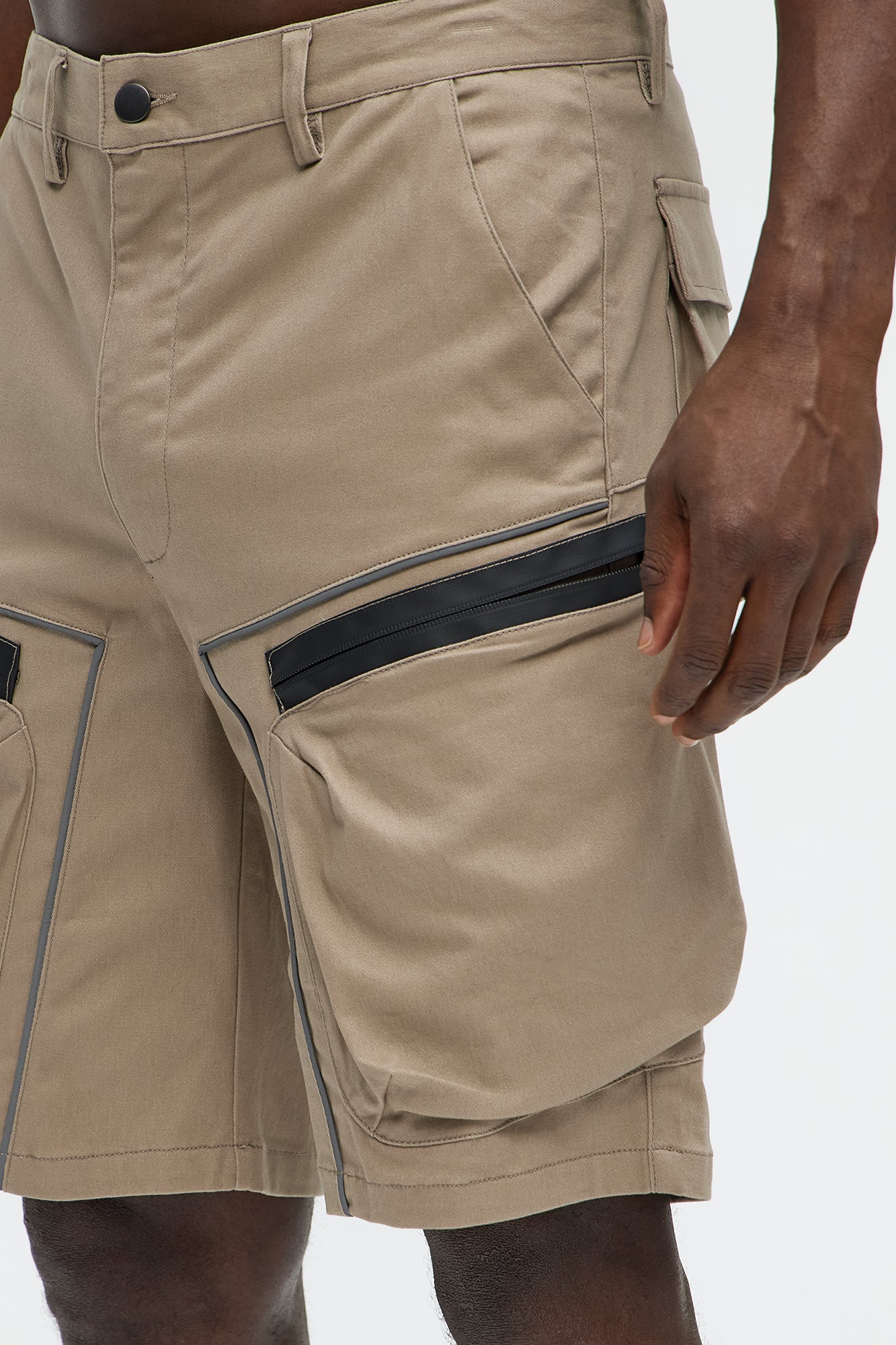 Word On The Street Utility Short - Khaki - Image 3