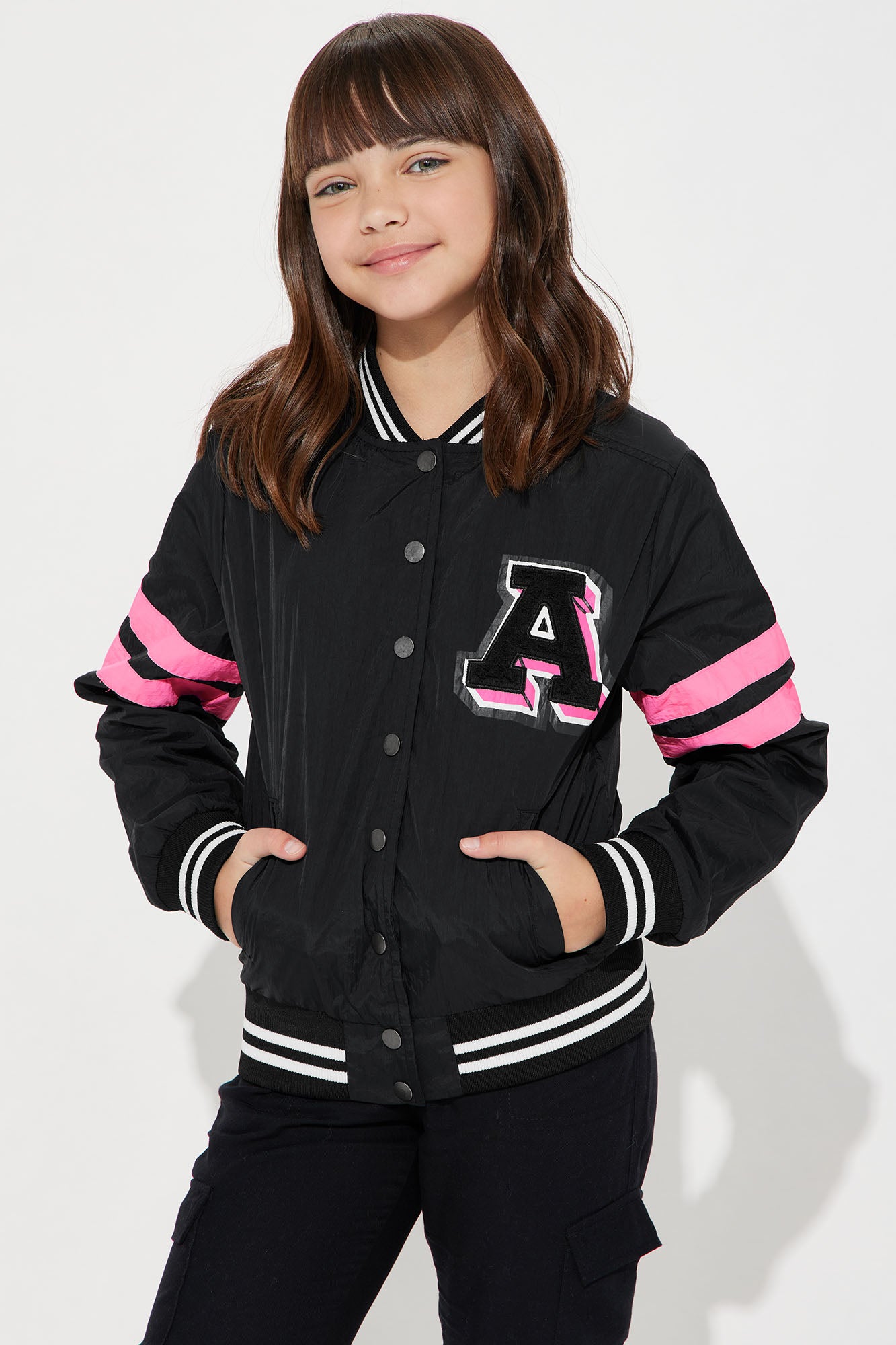 Mini A Lister Varsity Jacket - Black - Image 3