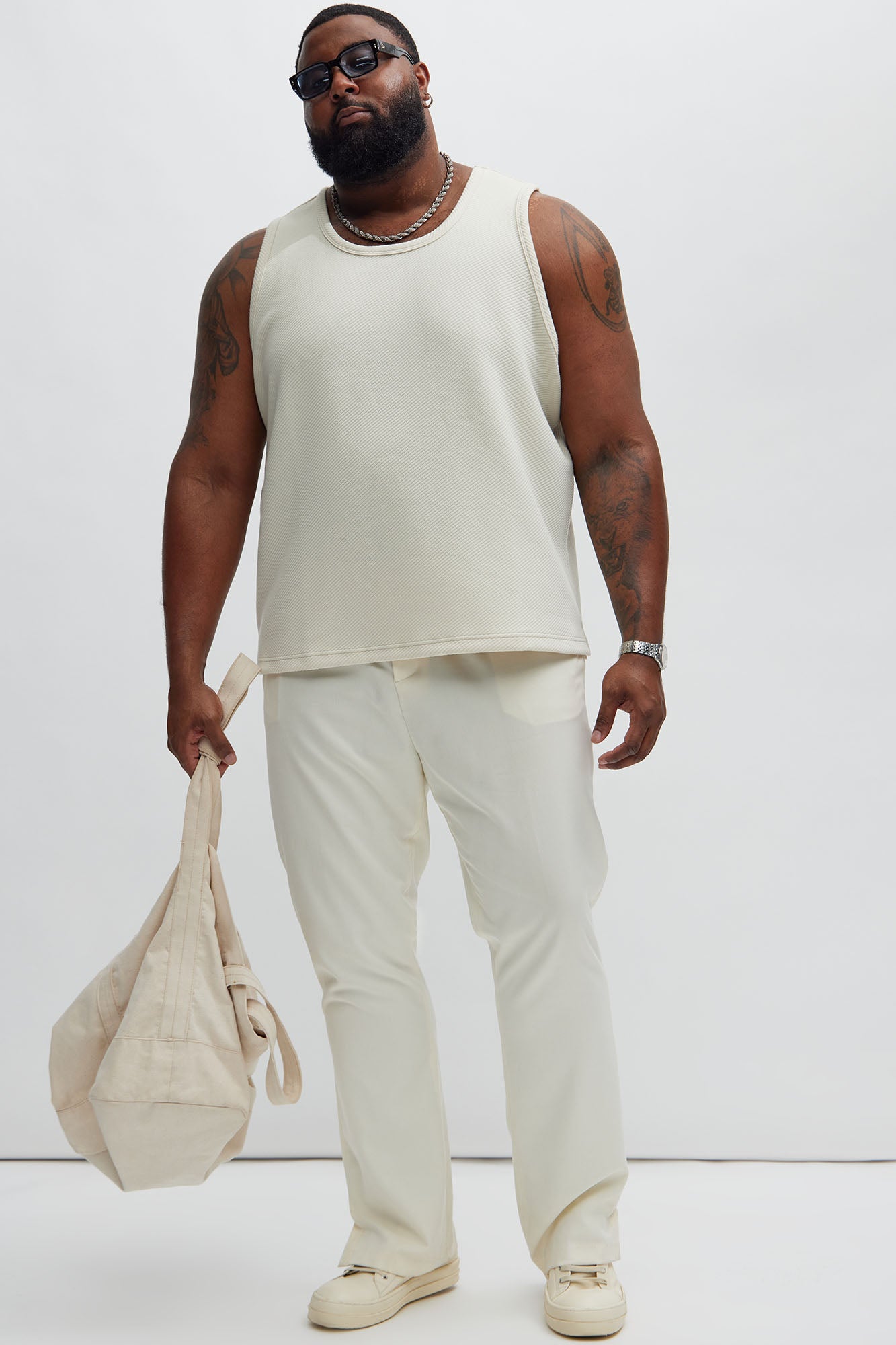 Kina Textured Tank - Off White - Image 6