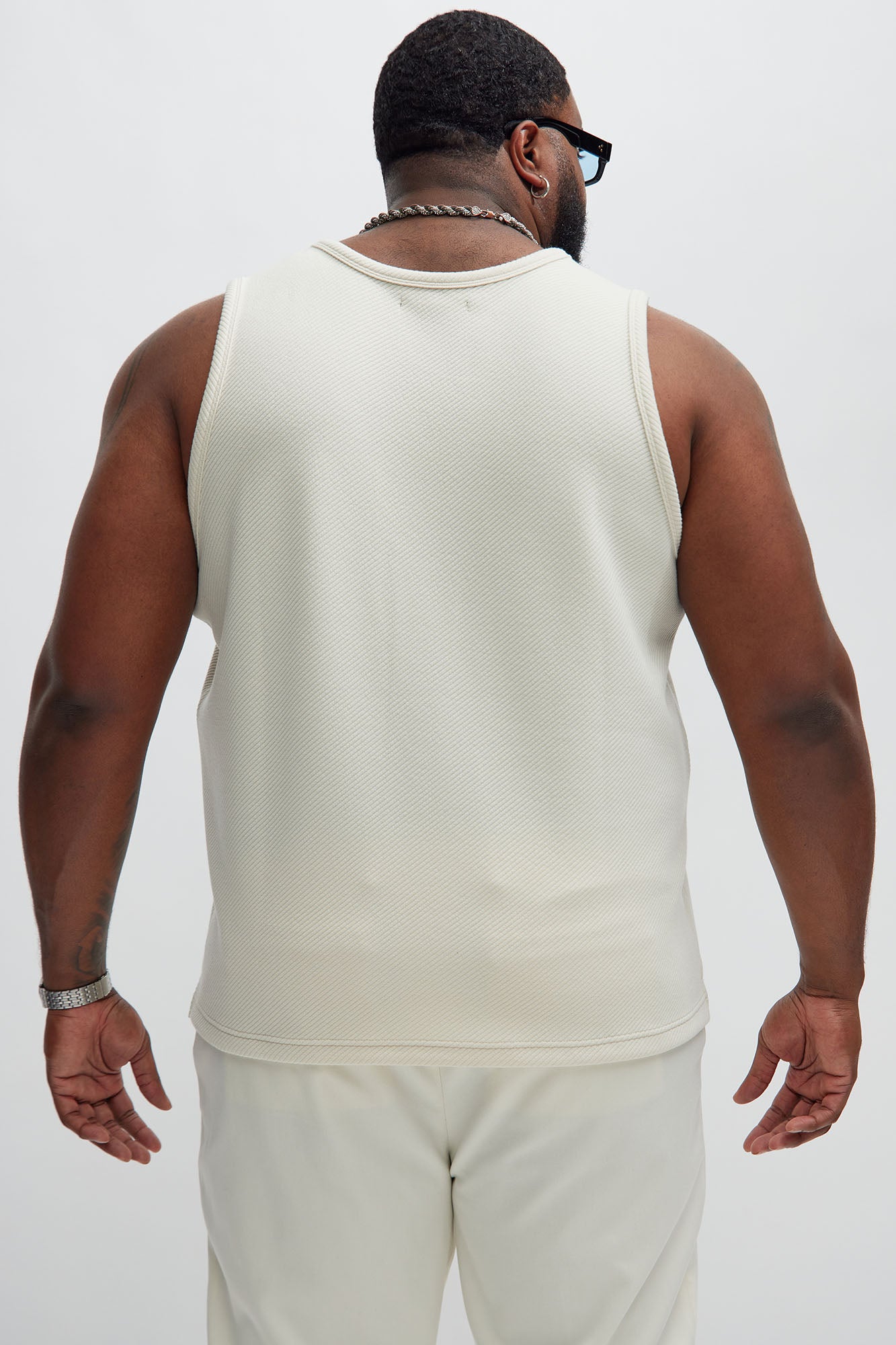 Kina Textured Tank - Off White - Image 8