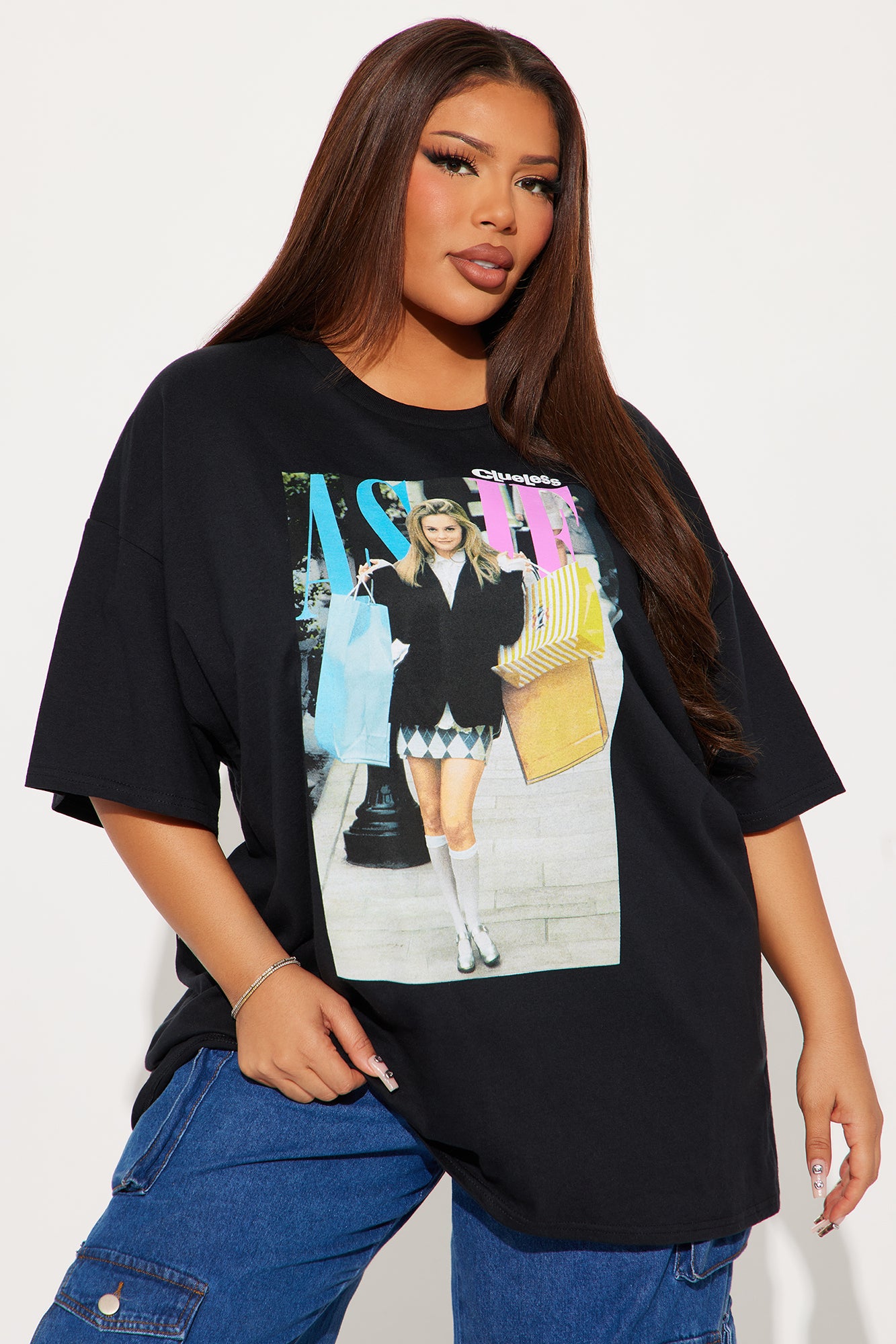 Clueless AS IF Tee - Black - Image 4