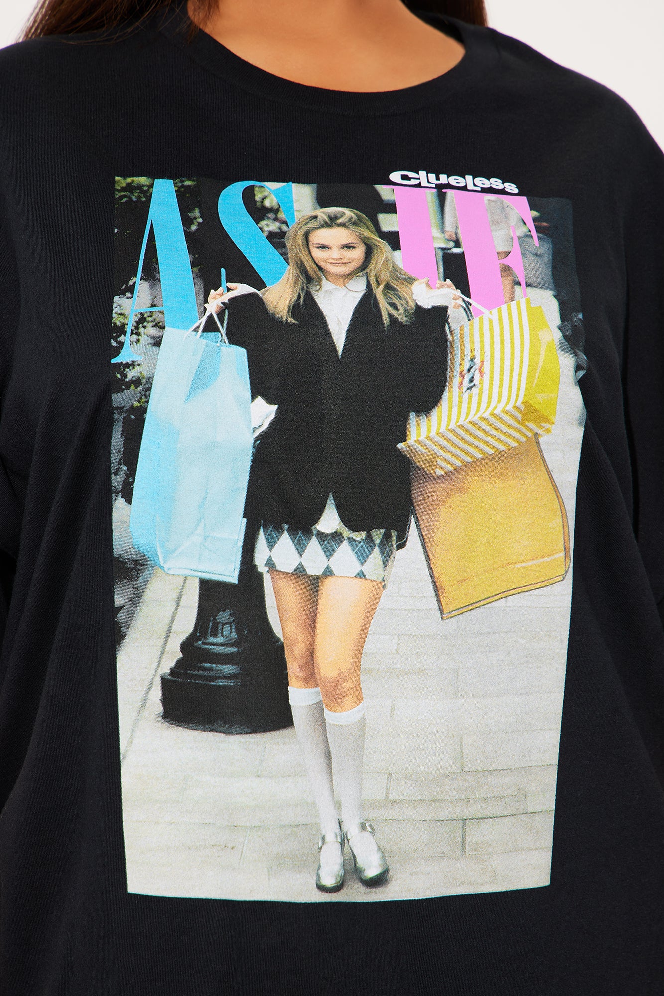 Clueless AS IF Tee - Black - Image 6