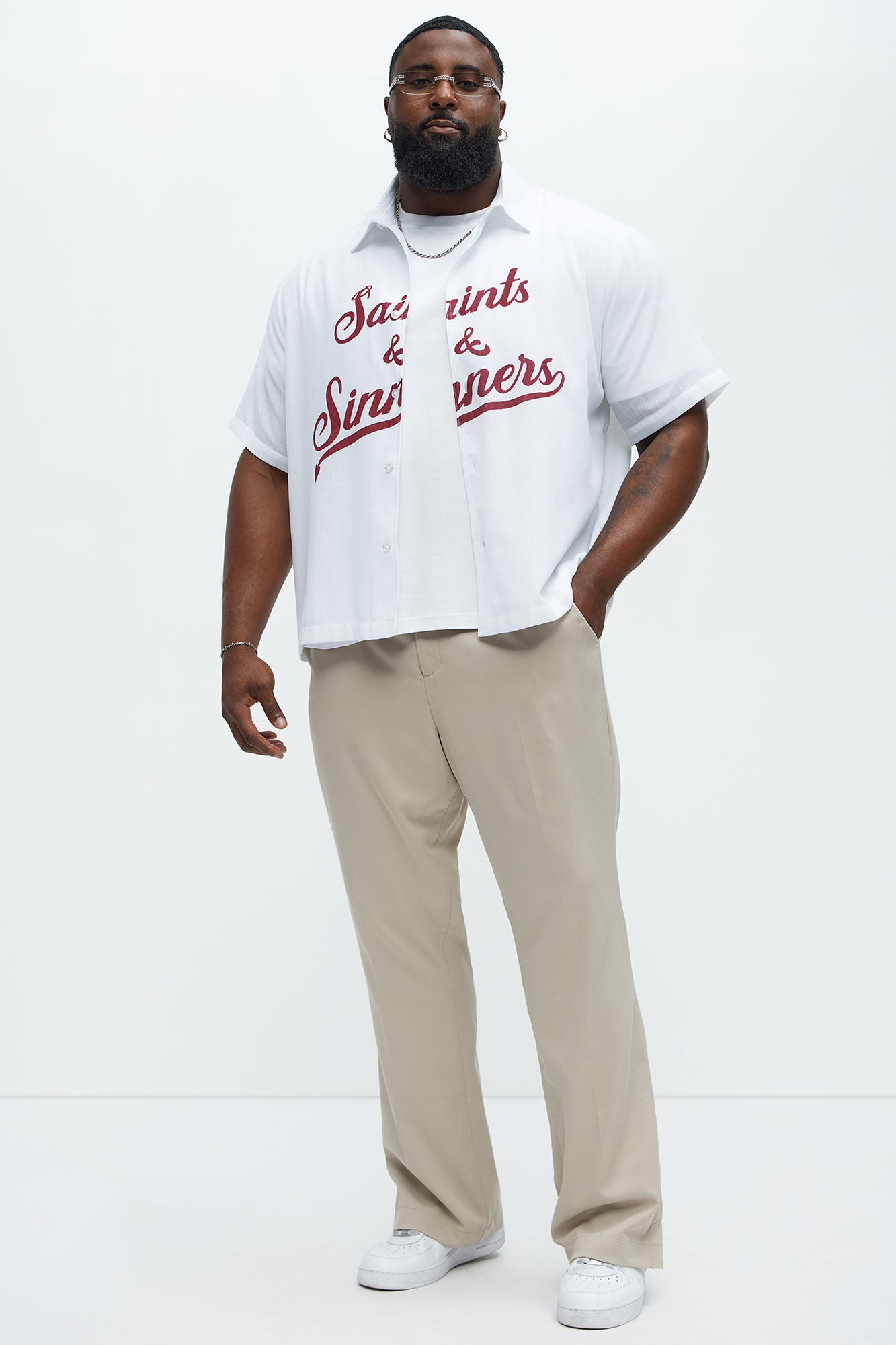 Saints And Sinners Full Button Shirt - White - Image 7