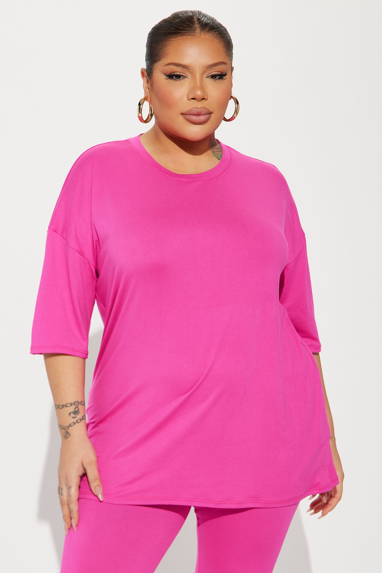 Weekend Vibes Legging Set - Fuchsia - Image 5