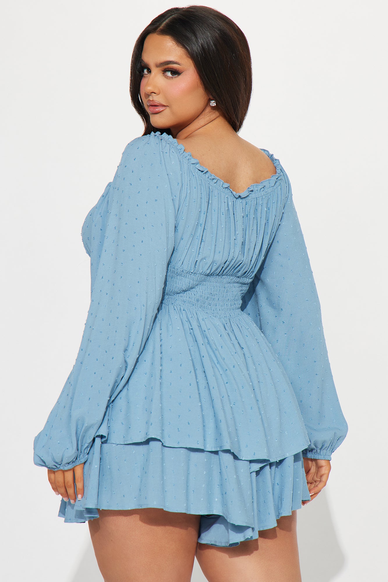 Count On You Romper - Light Blue - Image 6