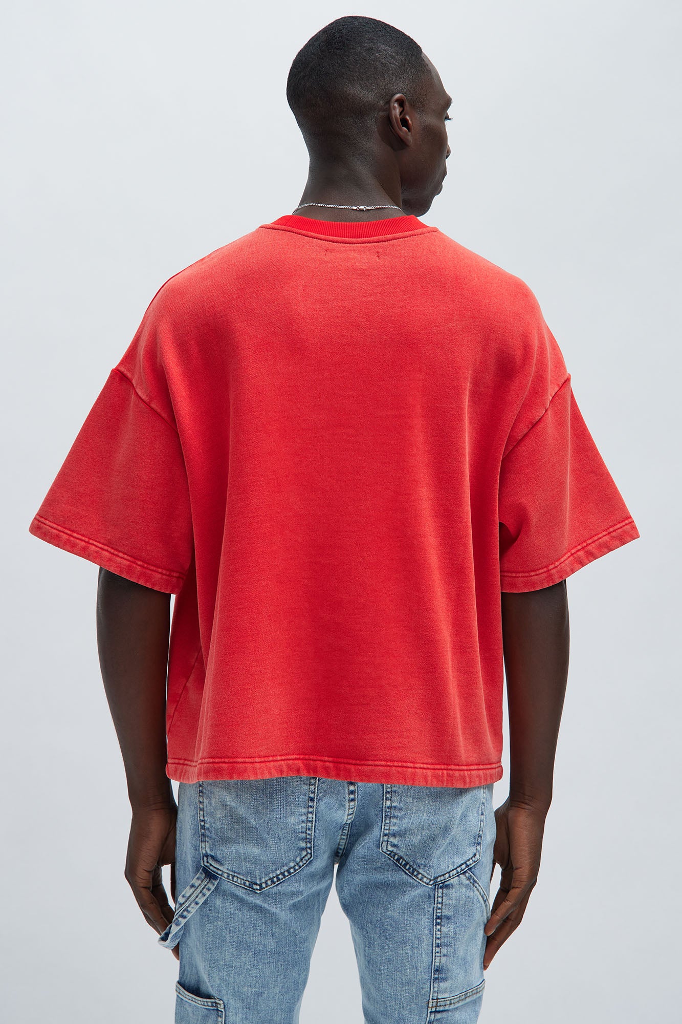 Kyle Oversized Tee - Red - Image 3