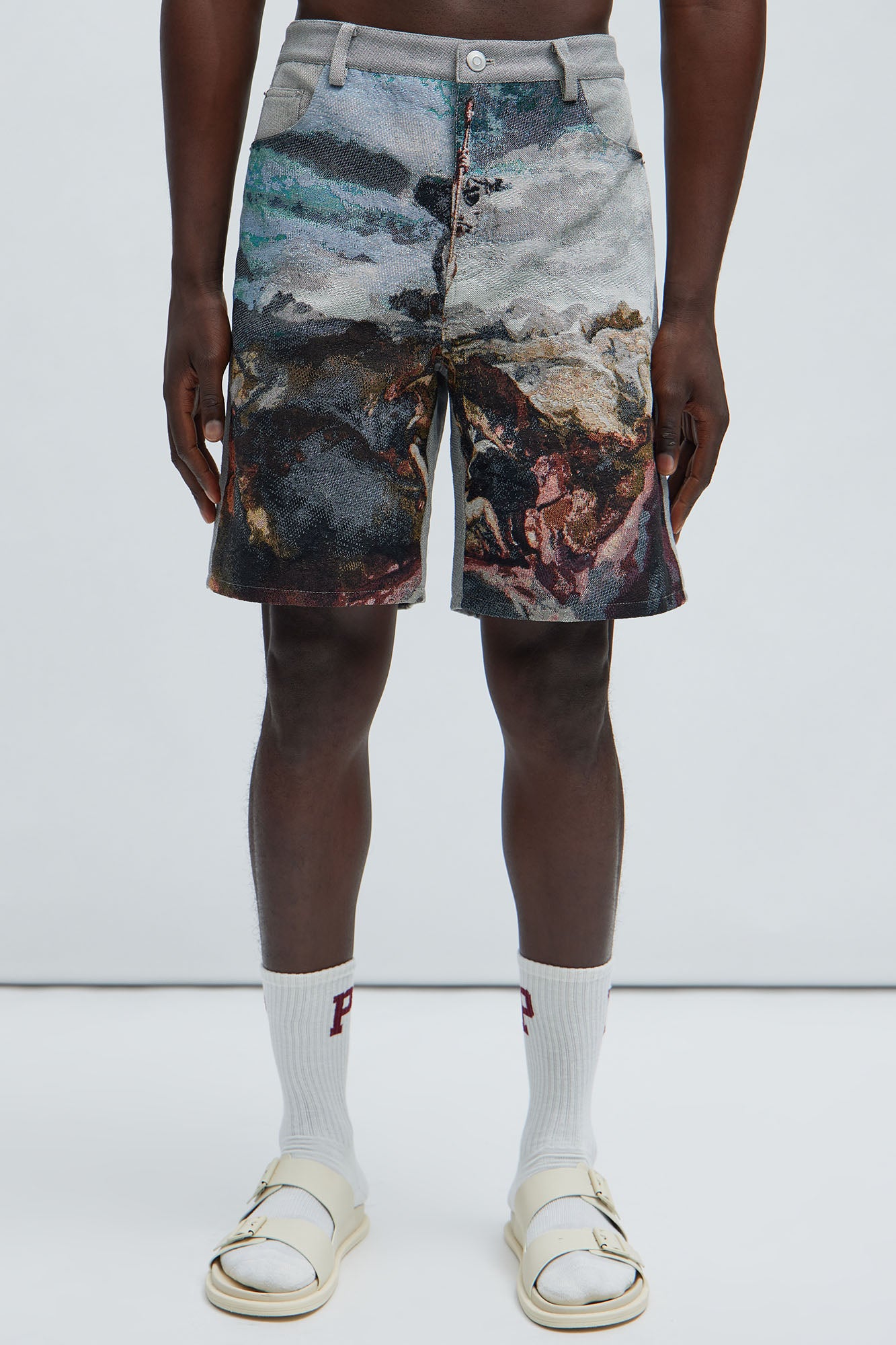 Karl Tapestry Shorts - Multi Color - Image 3