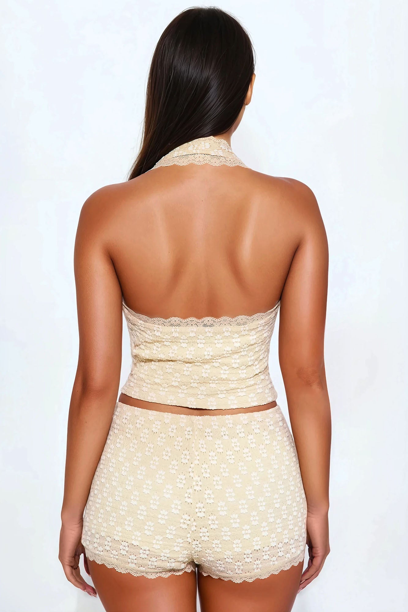 Free Soul Lace Short Set - Natural - Image 3