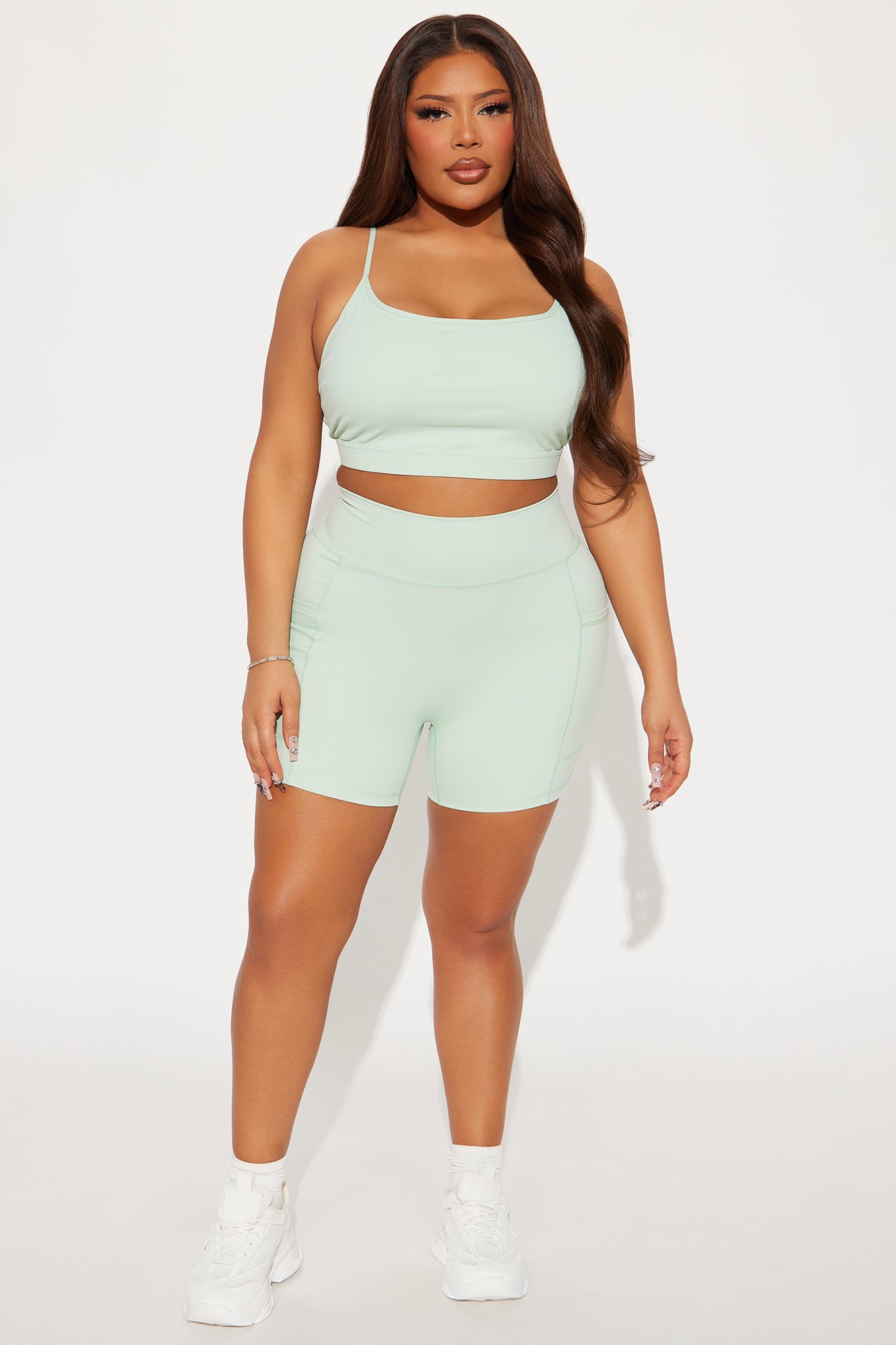 Stay Alert Active Short Set - Mint - Image 5