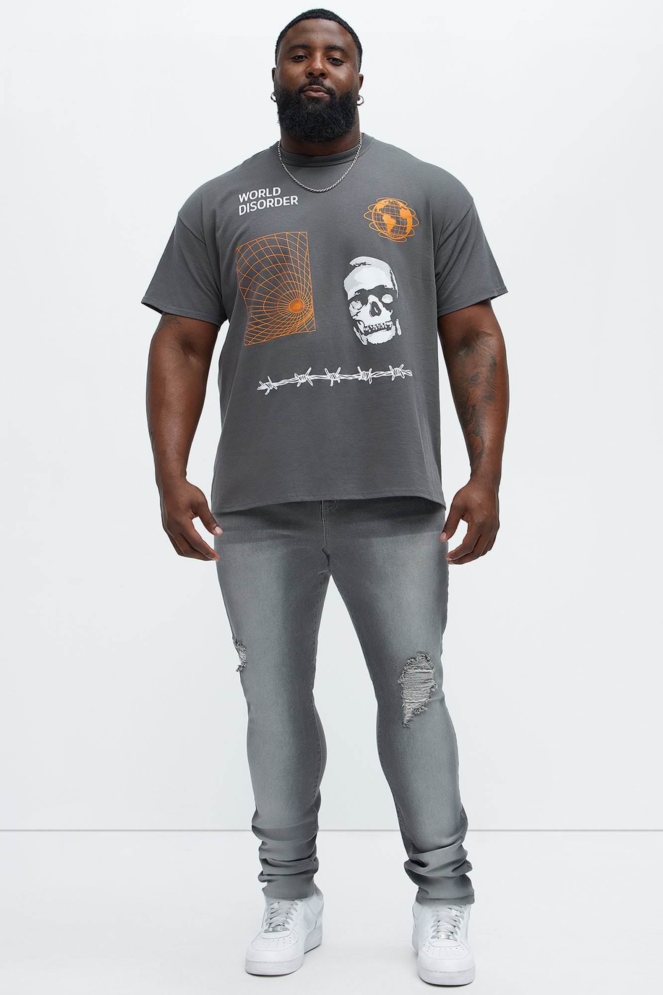 World Disorder System Short Sleeve Tee - Charcoal - Image 5
