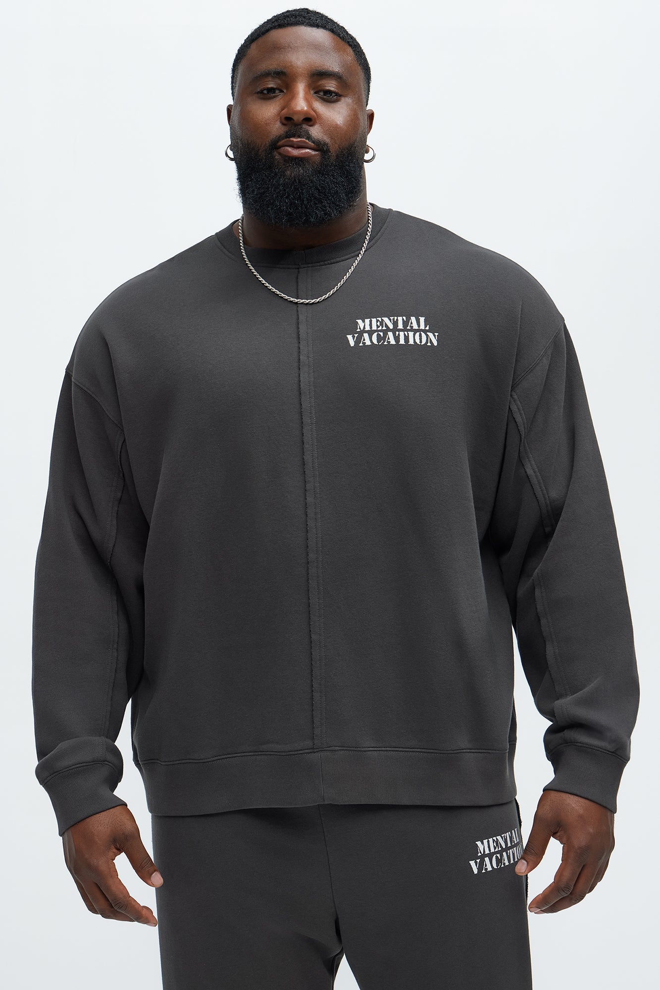 Mental Vacation Sweatshirt - Black - Image 5