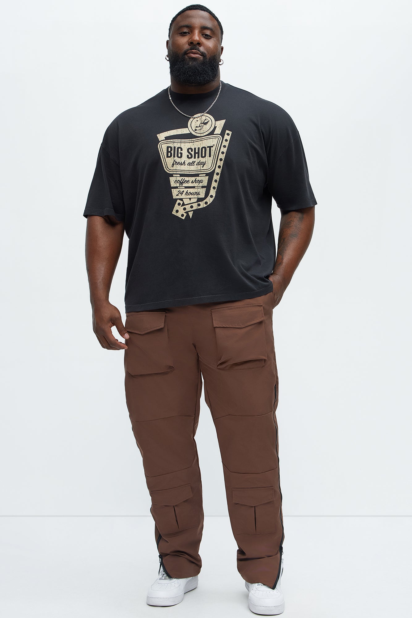 Big Shot Oversized Short Sleeve Tee - Black - Image 5