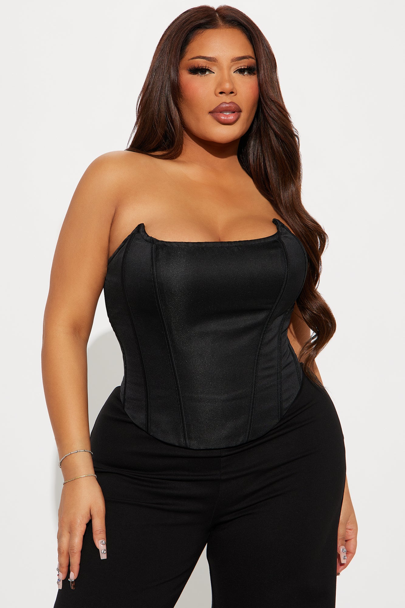 Spoken For Corset Jumpsuit - Black - Image 5