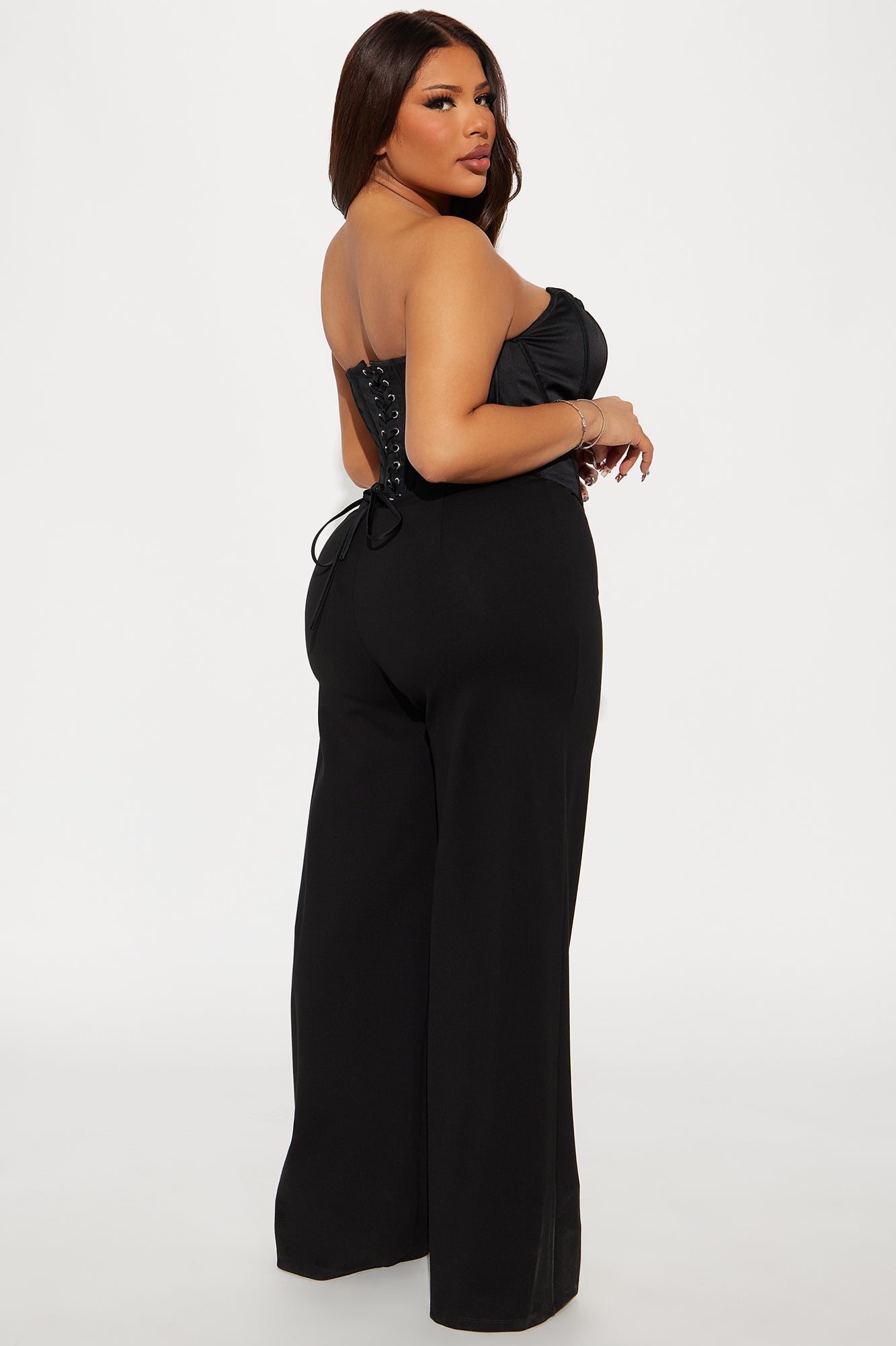 Spoken For Corset Jumpsuit - Black - Image 6