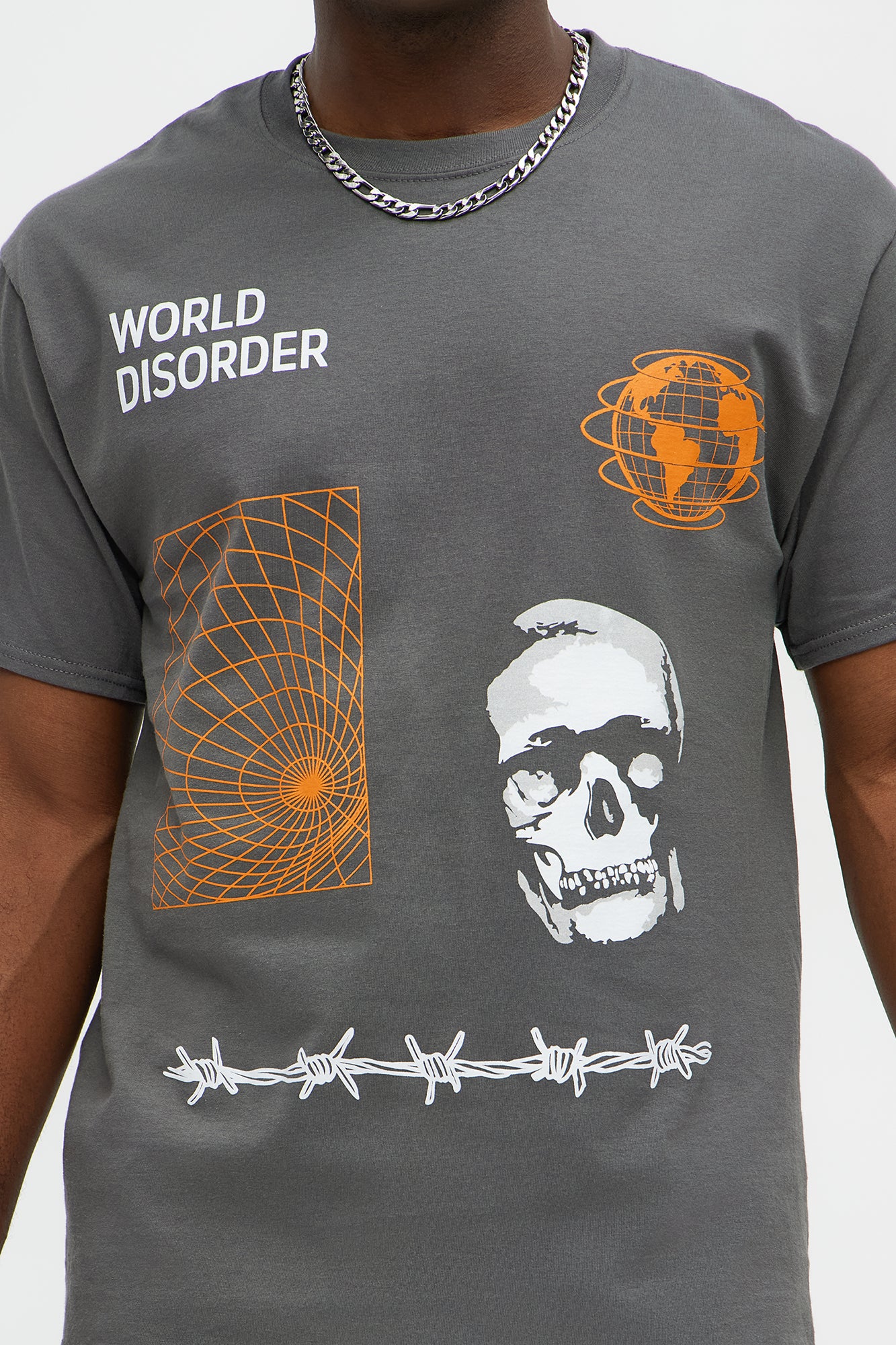 World Disorder System Short Sleeve Tee - Charcoal - Image 3