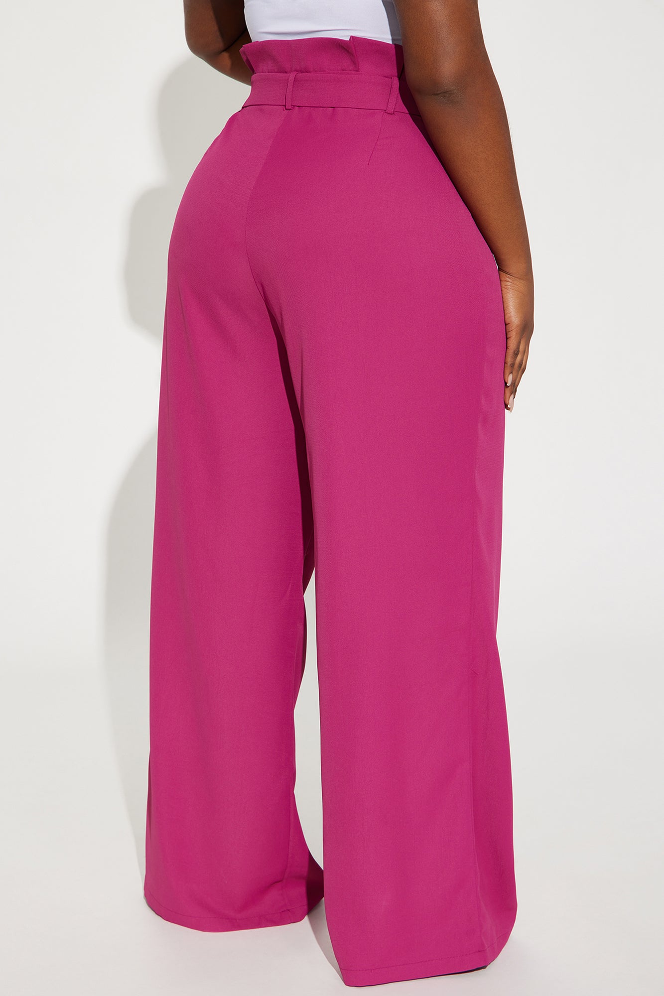 When You're Ready Belted Trouser - Magenta - Image 6