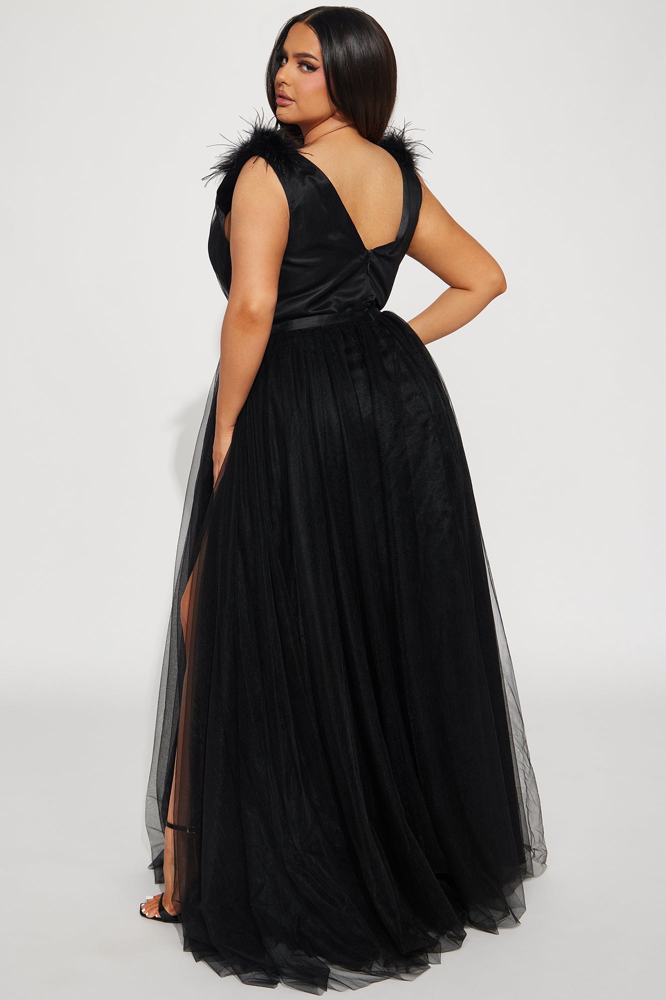 Amelia Tulle Gown - Black - Image 6