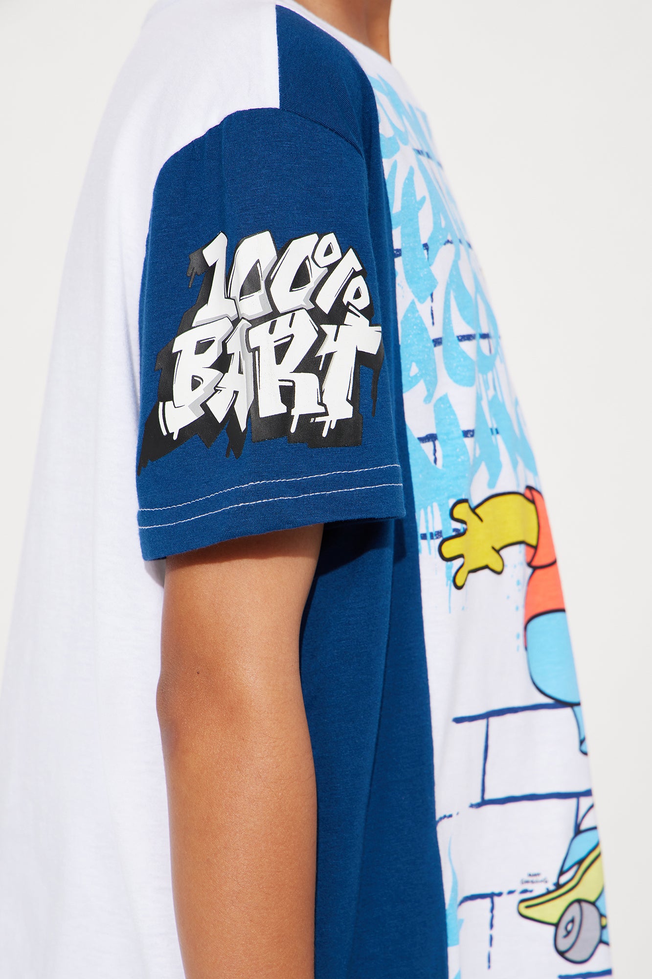 Mini Bart Simpson Colorblock Tee - White/combo - Image 4