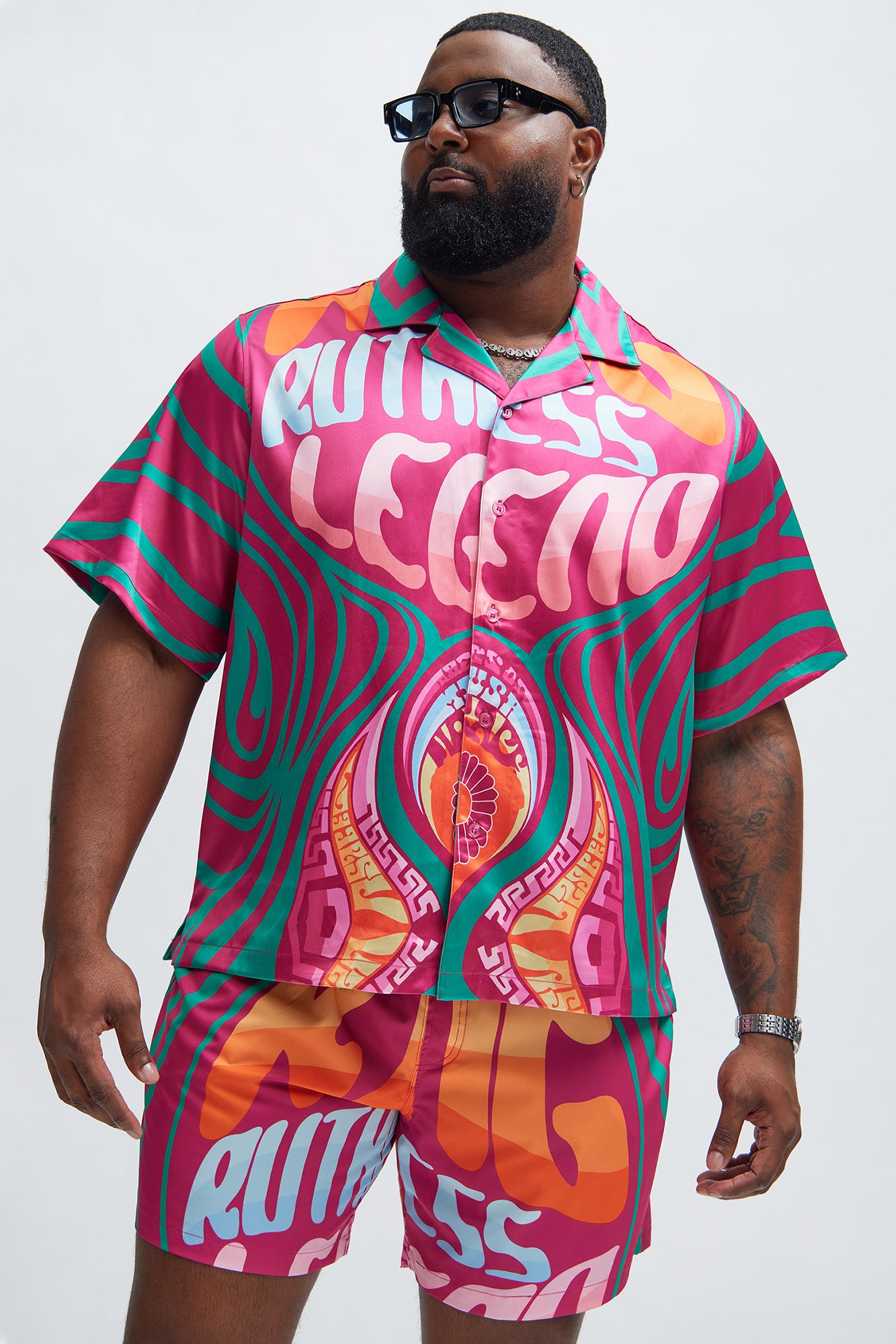 Eyes On Medusa Shirt - Fuchsia/combo - Image 5